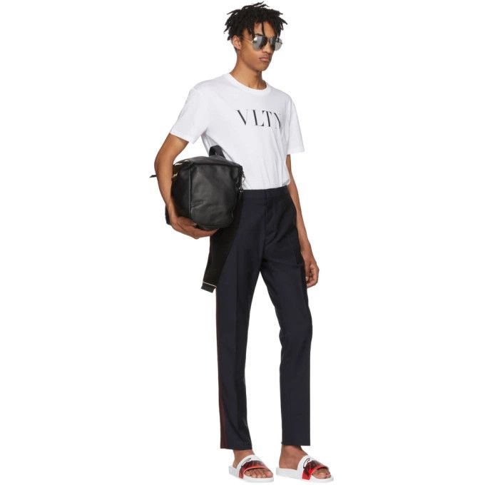 Valentino Valentino - Wool Mohair Side Stripe Trousers Size US 32 / EU 48 - 10 Thumbnail