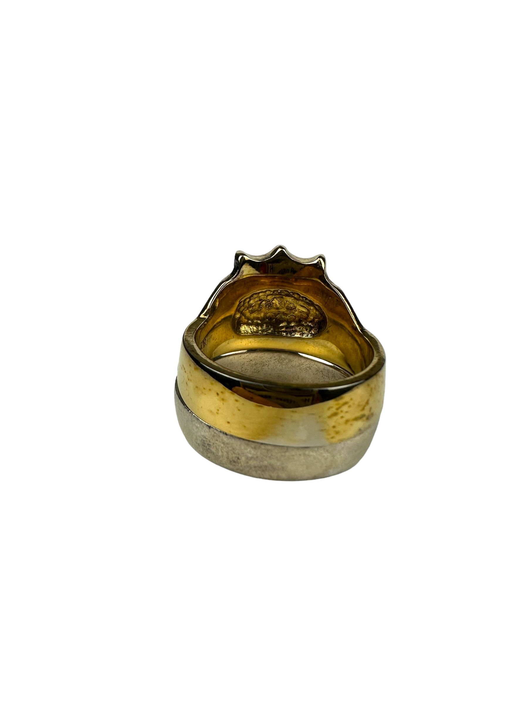 Undercover Undercover Gold and Silver Skull Ring Size ONE SIZE - 10 Thumbnail