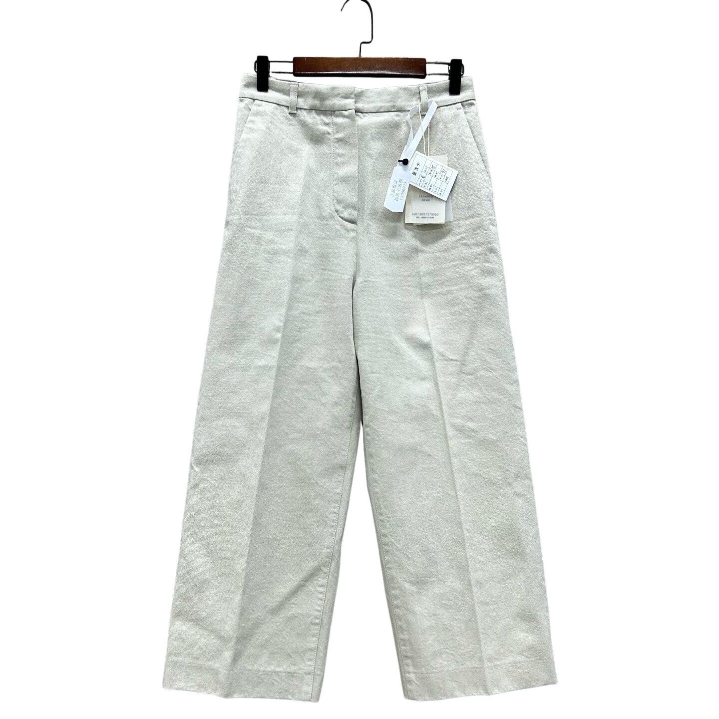Hermes Hermès White Cotton Pants Size 36 Size 26" / US 2 / IT 38 - 1 Thumbnail