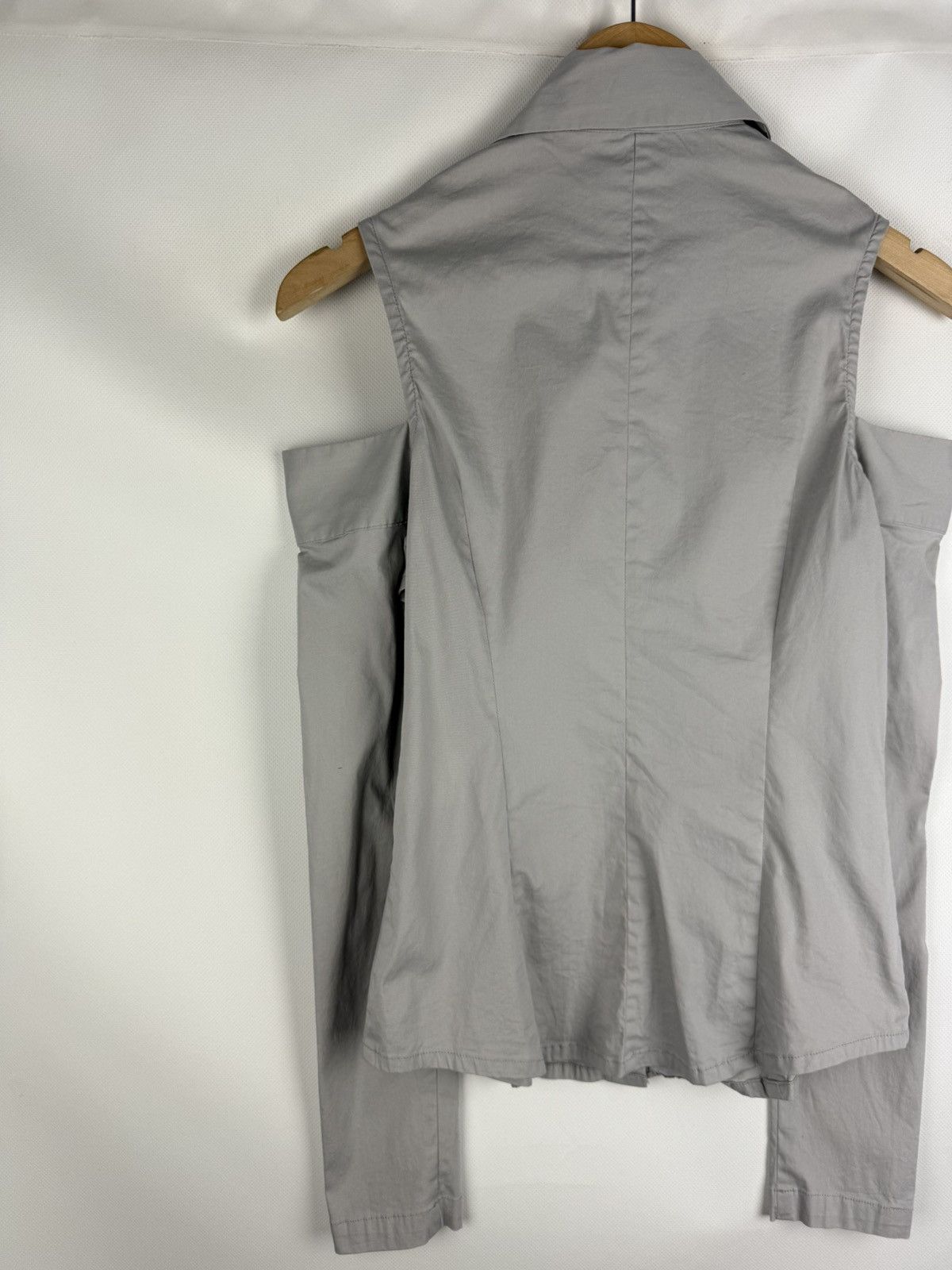 Masnada Masnada Avant-garde Off The Shoulder Button Up Shirt Top Size M / US 6-8 / IT 42-44 - 17 Thumbnail