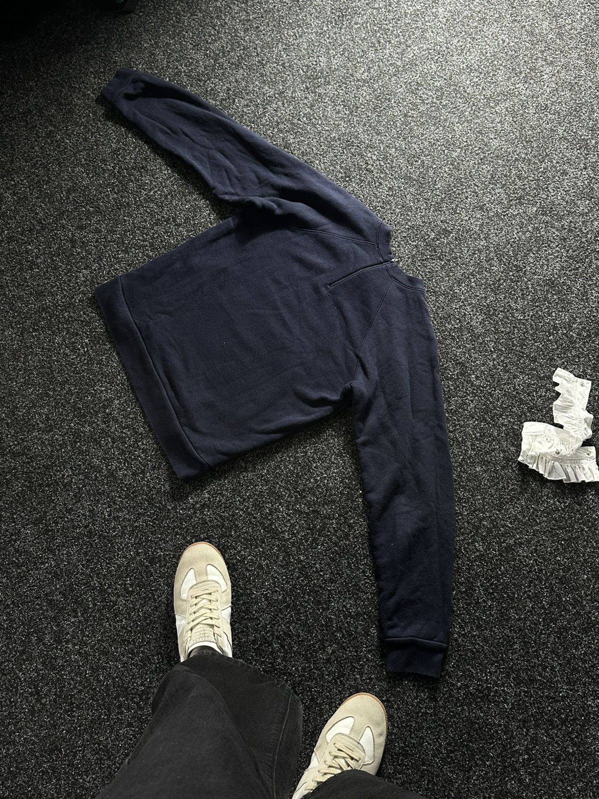 Designer × Sandro × Vintage 🚨Sandro Luxury BIG LOGO UNIVERSITY VINTAGE BLUE SWEATSHIRT Size XS / US 0-2 / IT 36-38 - 8 Thumbnail