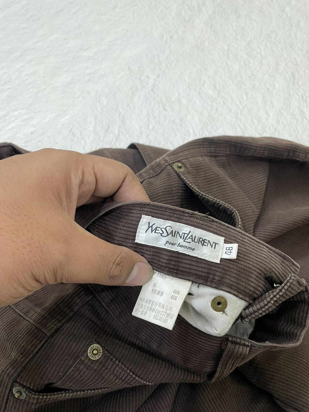 Yves Saint Laurent Yves saint laurent corudoroy pants Size US 31 - 6 Thumbnail