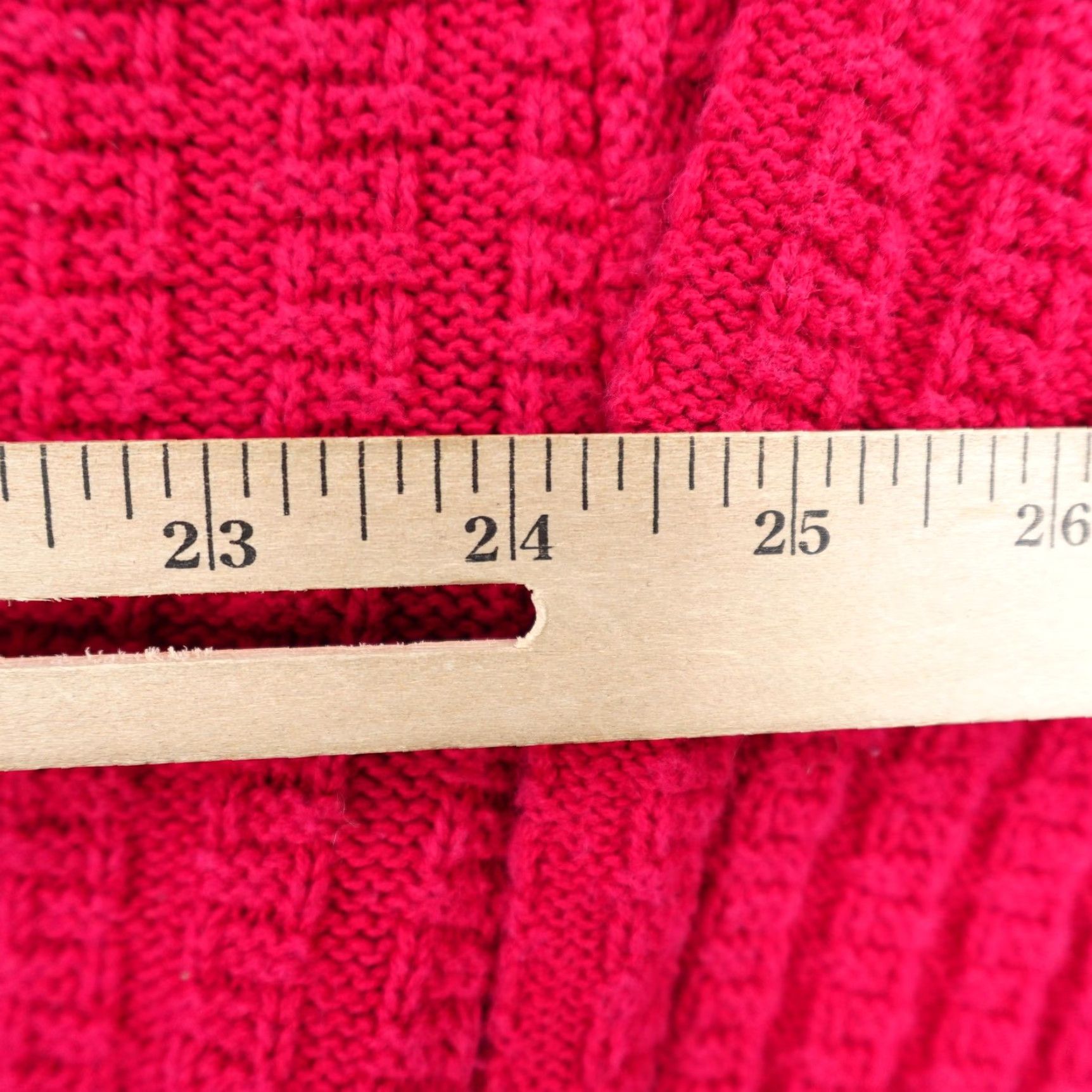 Lands' End VINTAGE Lands' End Sweater Shirt Men M Pink Textured Knit Pullover Crew Neck 90s USA Mens Size US M / EU 48-50 / 2 - 7 Thumbnail
