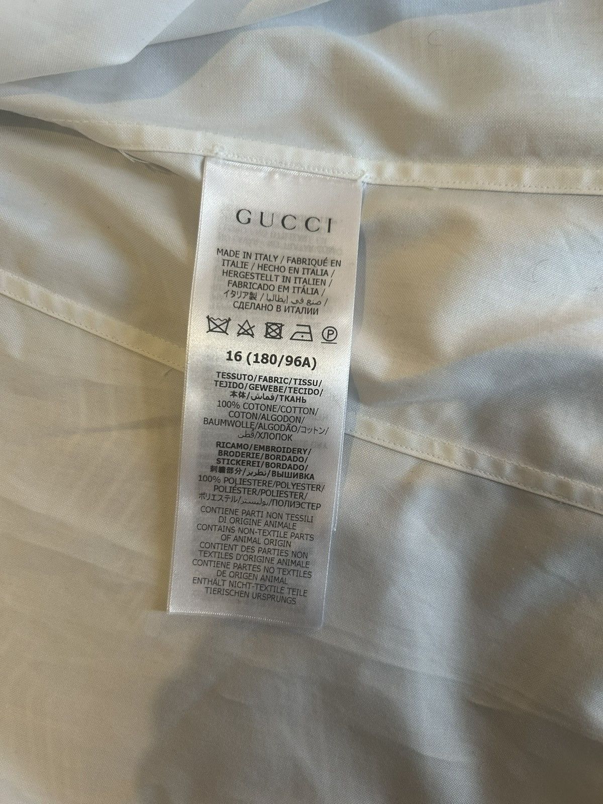 Gucci Gucci logos snake collar shirt Size US M / EU 48-50 / 2 - 6 Thumbnail