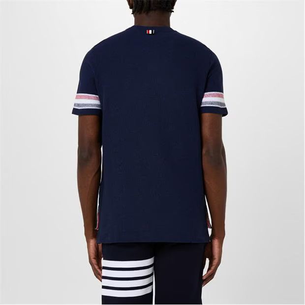 Thom Browne o1g2r1mq0724 Striped Sleeve T- Shirts in Navy Size US M / EU 48-50 / 2 - 4 Thumbnail