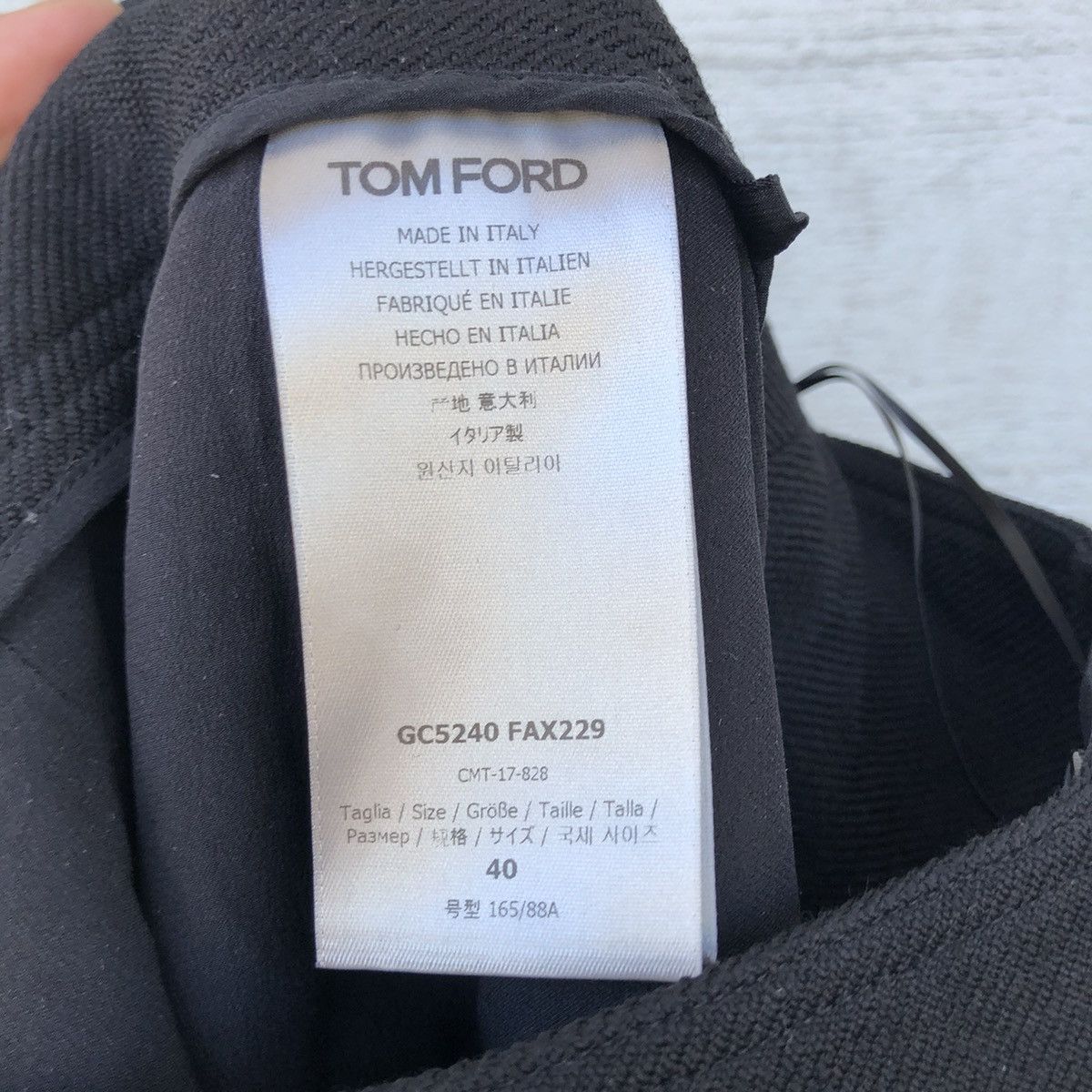 Tom Ford TOM FORD Black wool midi skirt Size 27" / US 4 / IT 40 - 5 Thumbnail