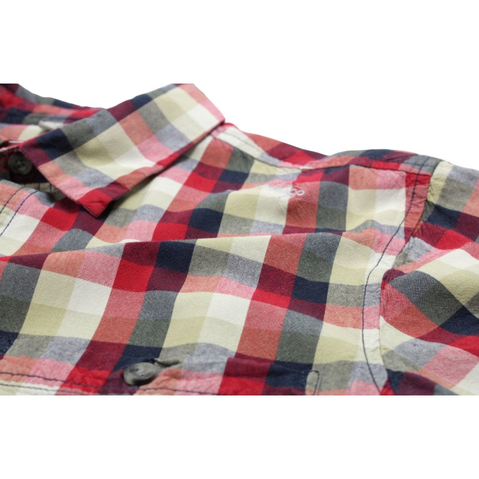 Vintage Lundhags Lauve SS Shirt Men LARGE Button-Up Spread Collar Check Multicoloured Short Sleeve Size US L / EU 52-54 / 3 - 5 Thumbnail