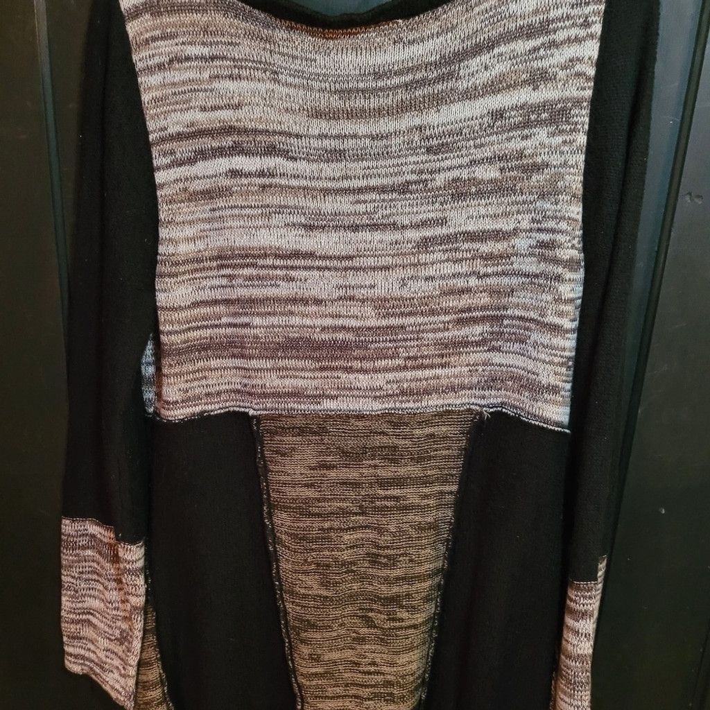 Style & Co Style & Co., sweater top, patchwork, nwot, Size Large Size L / US 10 / IT 46 - 7 Thumbnail