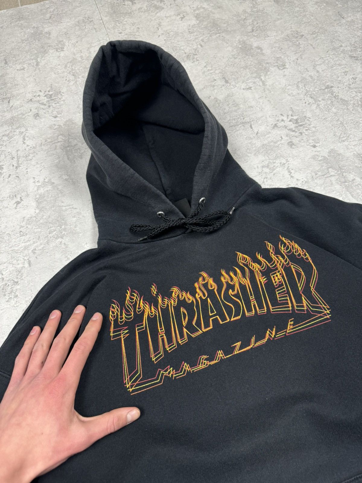 Thrasher Vintage Thrasher Hoodie Big Logo Size L Size US L / EU 52-54 / 3 - 4 Thumbnail