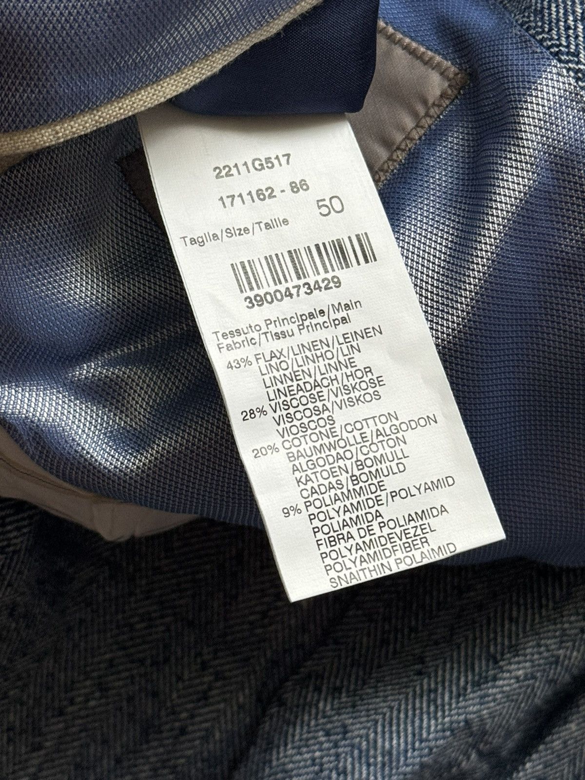 Paoloni Paoloni size50 linen buttonup blazer sport coat jacket light Size 50R - 13 Thumbnail