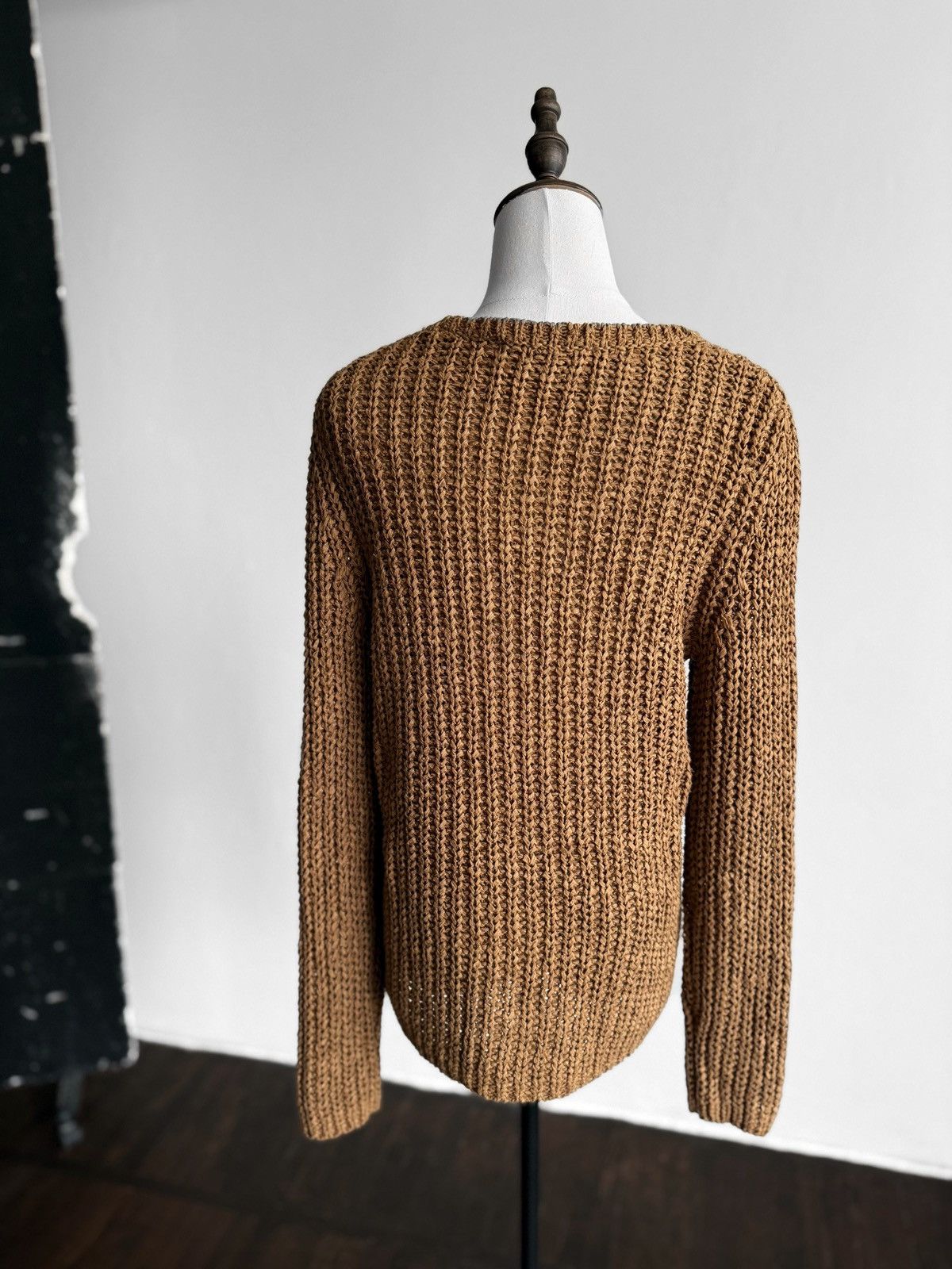 Other Oui Womens Brown Chunky Ribbed Knit Crew Neck Sweater Size M / US 6-8 / IT 42-44 - 2 Thumbnail