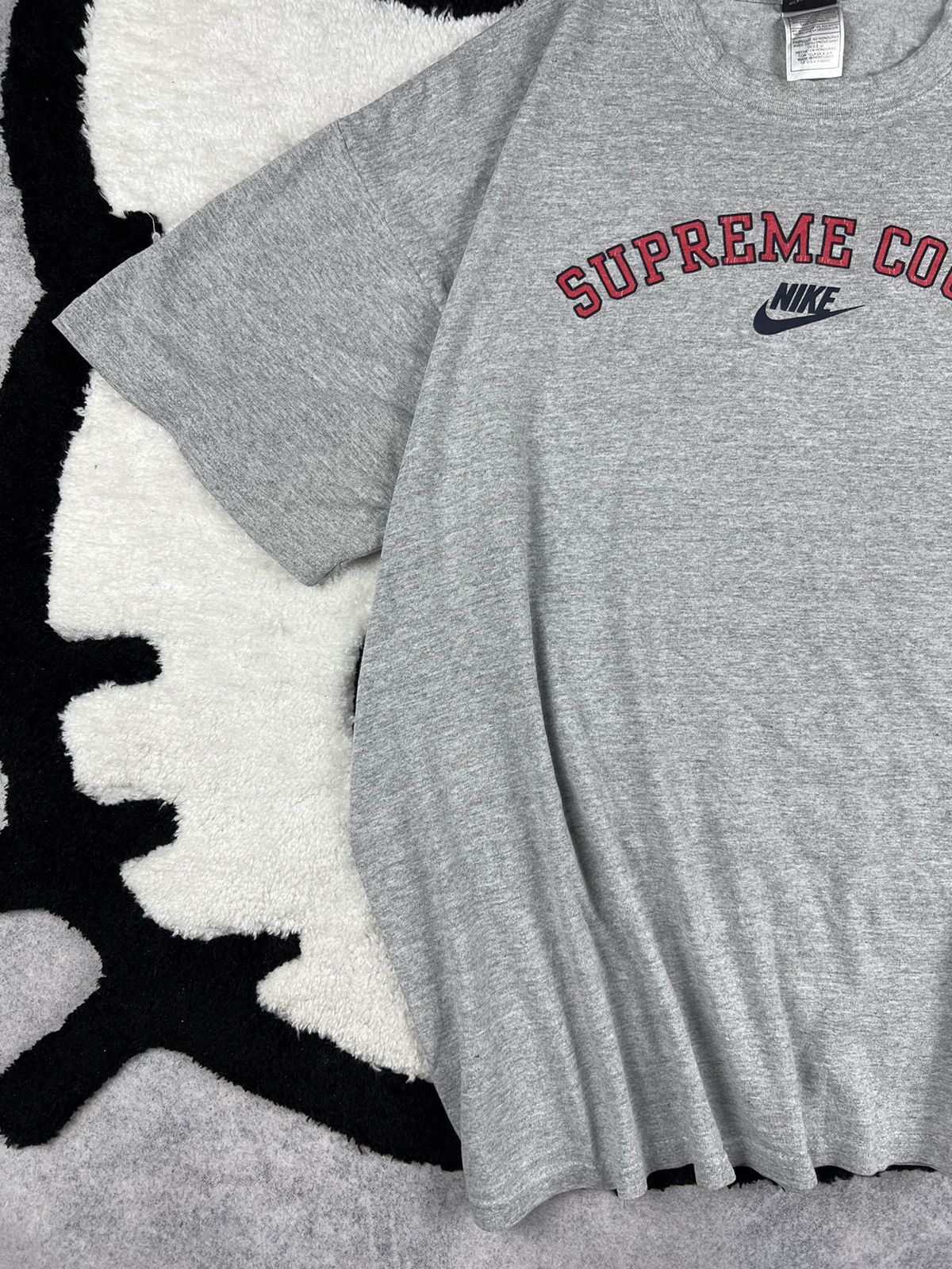 Nike Nike Supreme Court Vintage Big Logo 00s Tee Shirt Size US XL / EU 56 / 4 - 4 Thumbnail