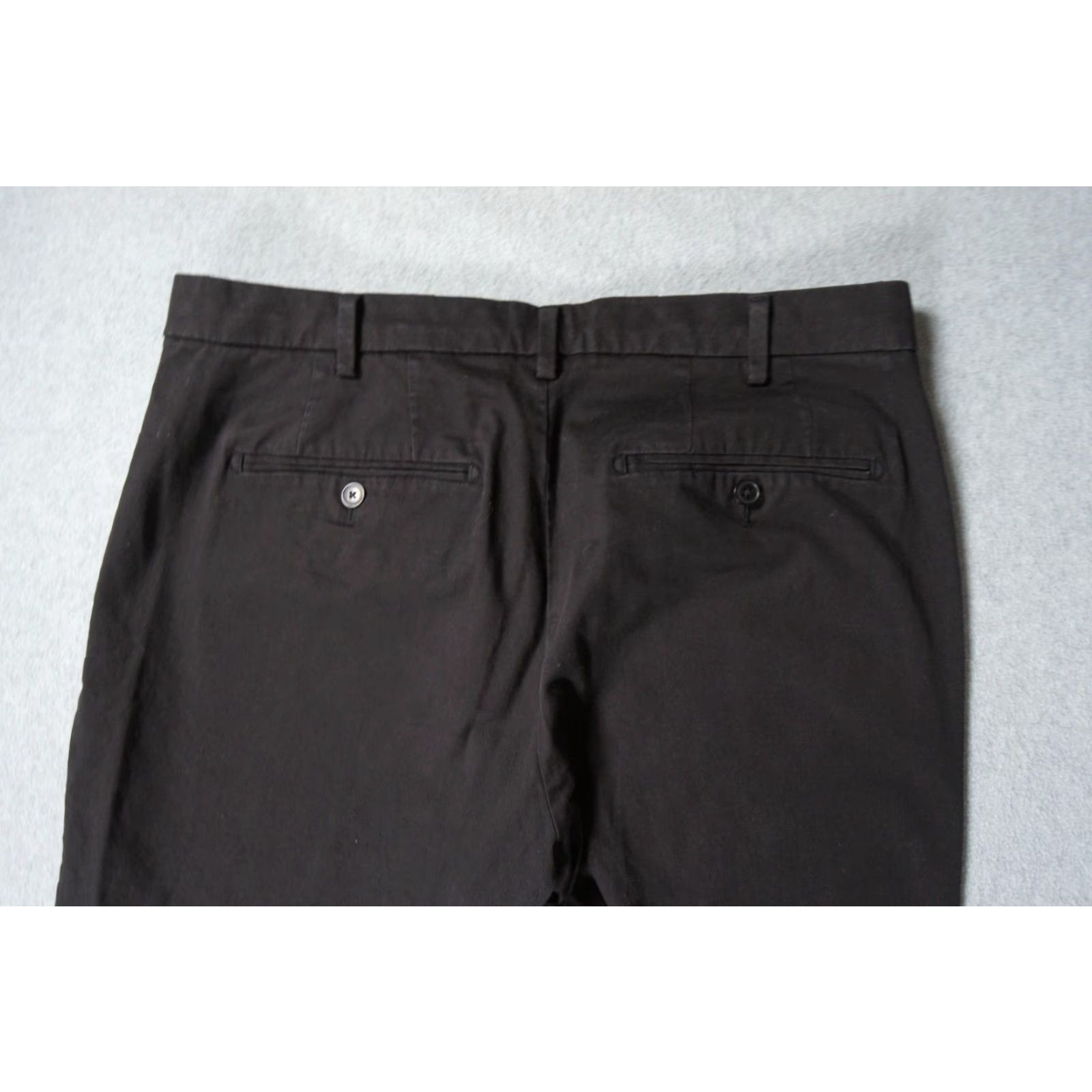 Uniqlo Uniqlo Pants Mens 35x29 Black Chino Slim Fit Flat Front Stretch Preppy Casual Size US 35 - 6 Thumbnail