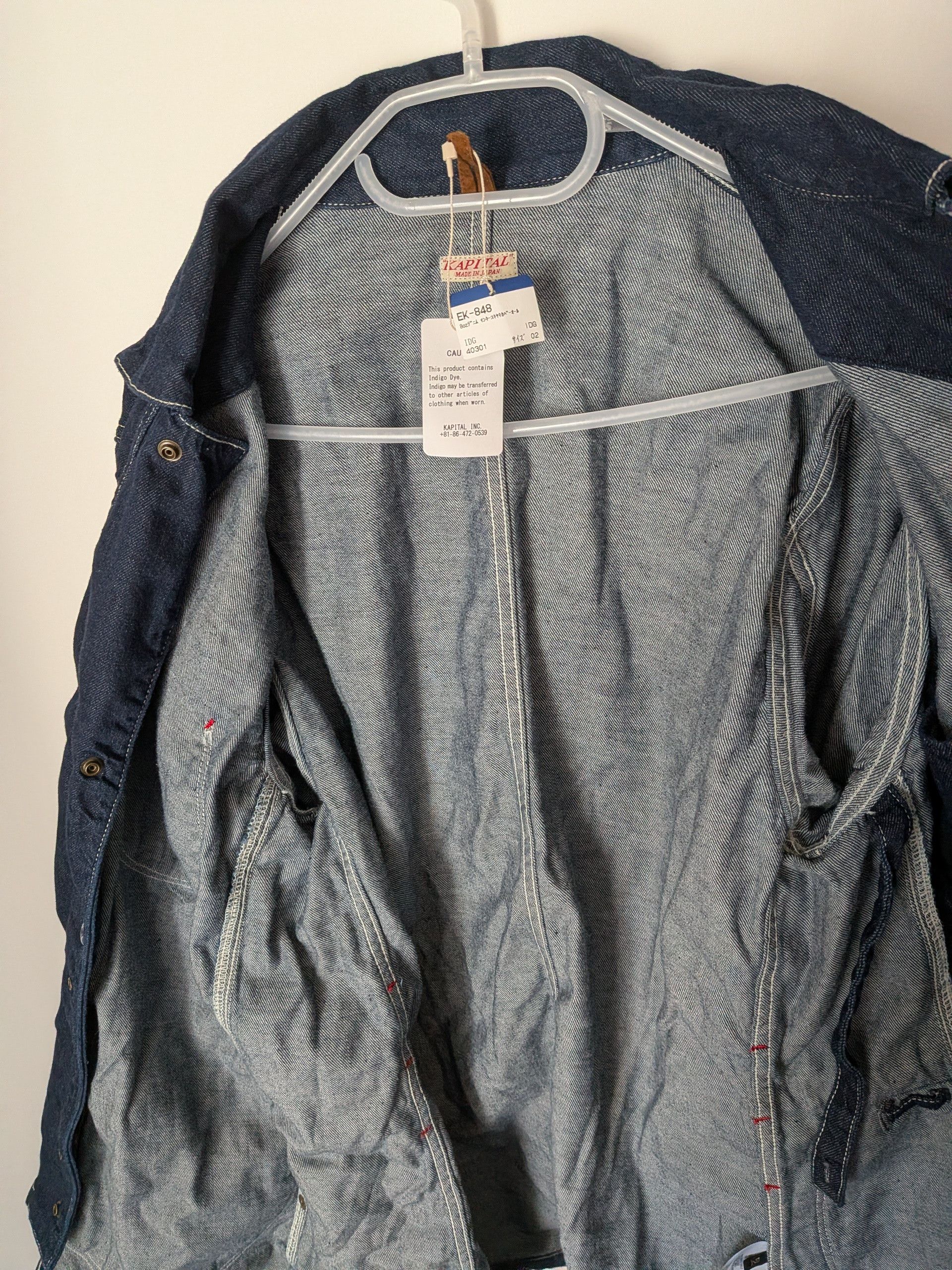 Kapital Kapital Denim Monkey Sukiyaki Coverall Jacket (EK-848) Size US M / EU 48-50 / 2 - 5 Thumbnail