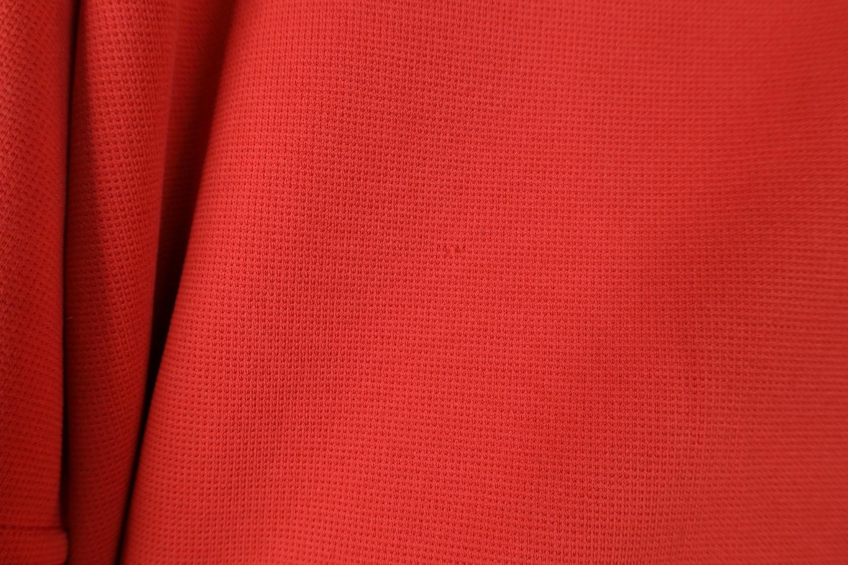 Adidas Vintage 90s Adidas Thermal Knit Short Sleeve T-Shirt Red Size US M / EU 48-50 / 2 - 5 Thumbnail