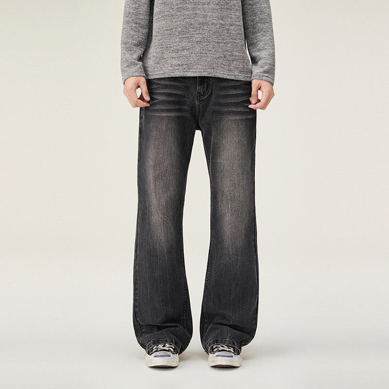 Japanese Brand High-street loose-fitting washed flared jeans for men Size US 32 / EU 48 - 1 Thumbnail