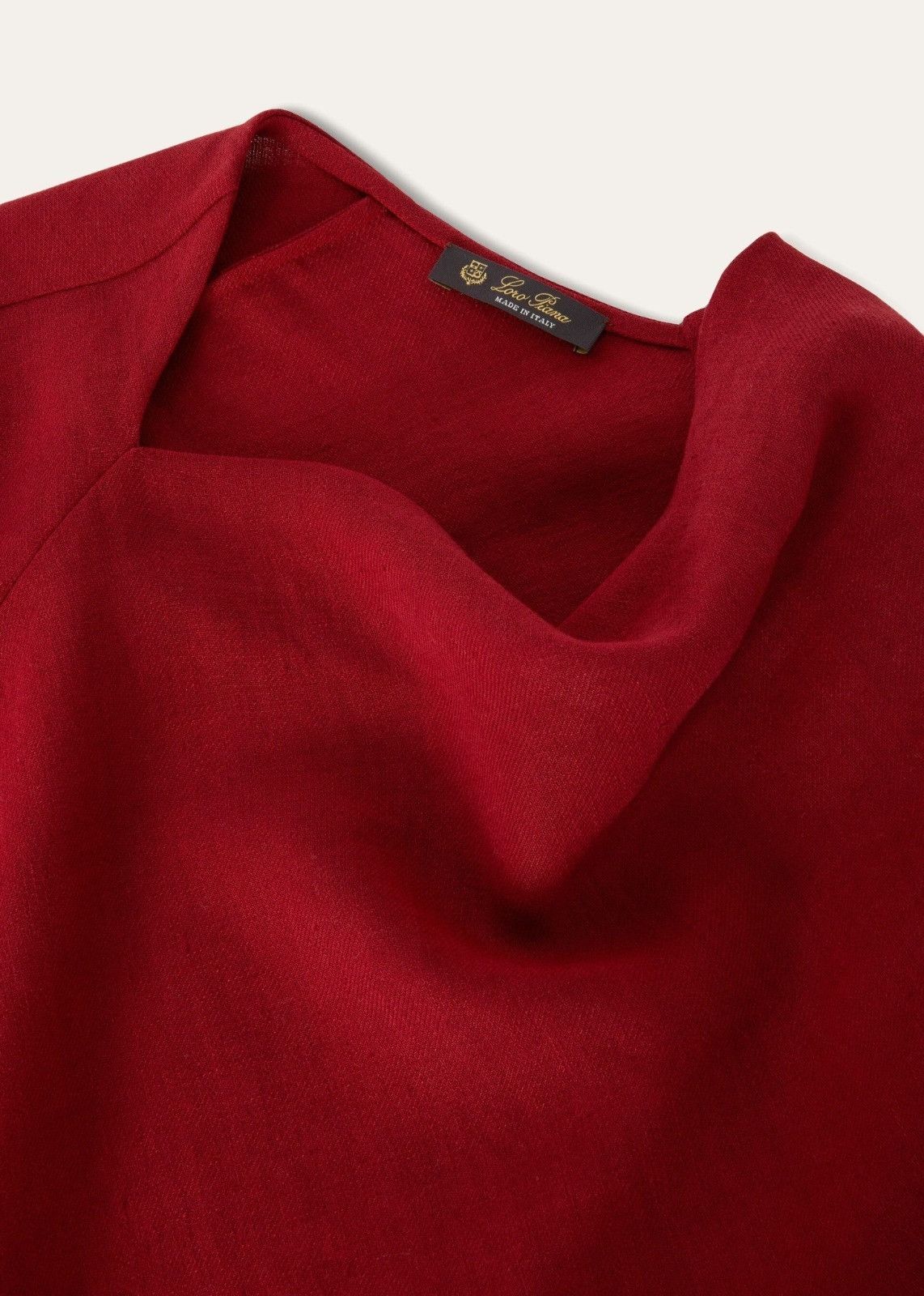 Loro Piana o1srvl11e0824 Amira Summer Linen Crepe Shirt in Red Size XXL / US 16-18 / IT 52-54 - 6 Thumbnail