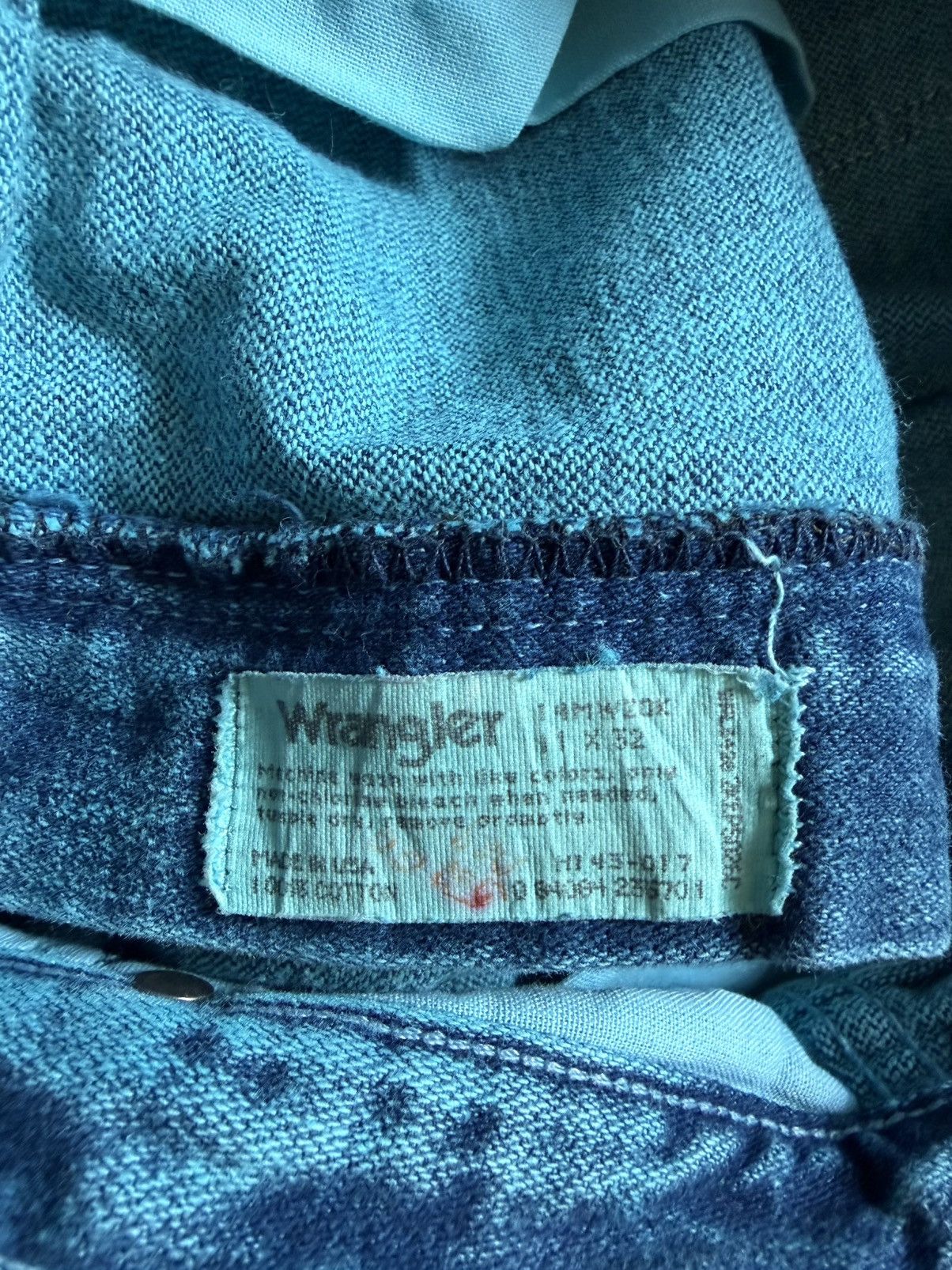 Wrangler Vintage Wrangler Turquoise Acid Washed Jeans Womens 11x32 Size 32" / US 10 / IT 46 - 9 Thumbnail