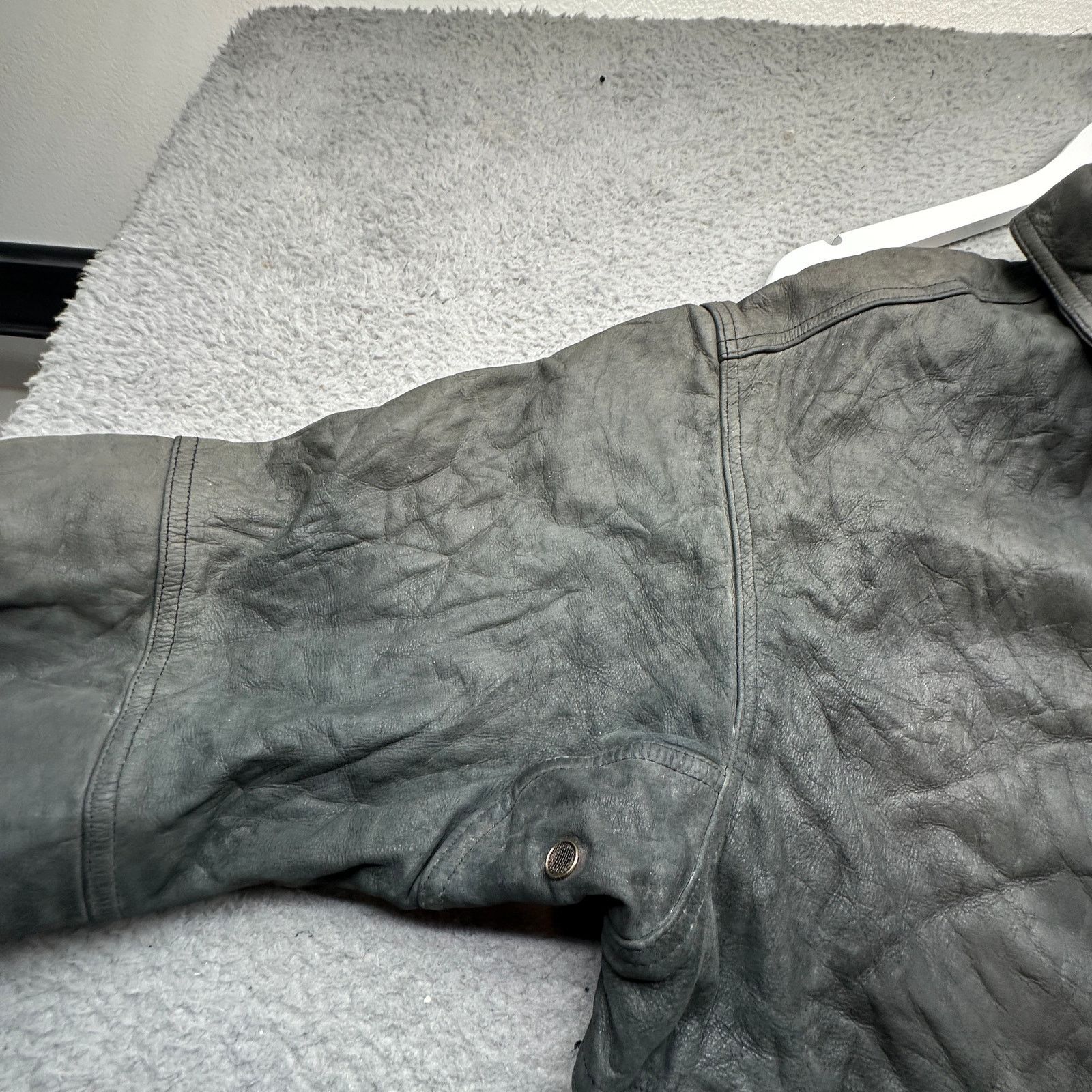 Timberland VTG 1994 Timberland Leather Aviator Jacket Medium Distressed Size US M / EU 48-50 / 2 - 8 Thumbnail