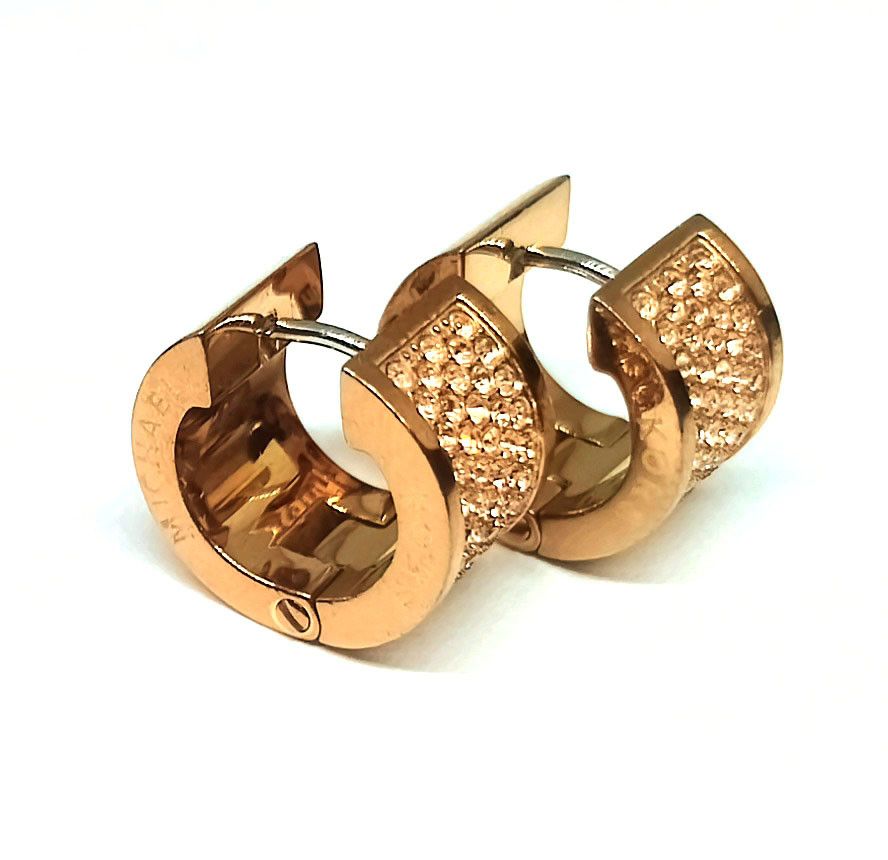 Michael Kors Michael Kors earrings, gold tone, with crystals Size ONE SIZE - 6 Thumbnail