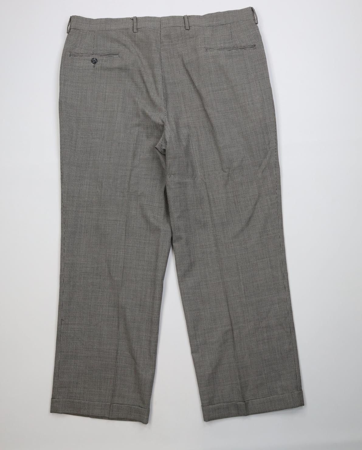 Vintage Vintage 70s Streetwear Houndstooth Wide Leg Chino Pants USA Size US 40 / EU 56 - 12 Thumbnail