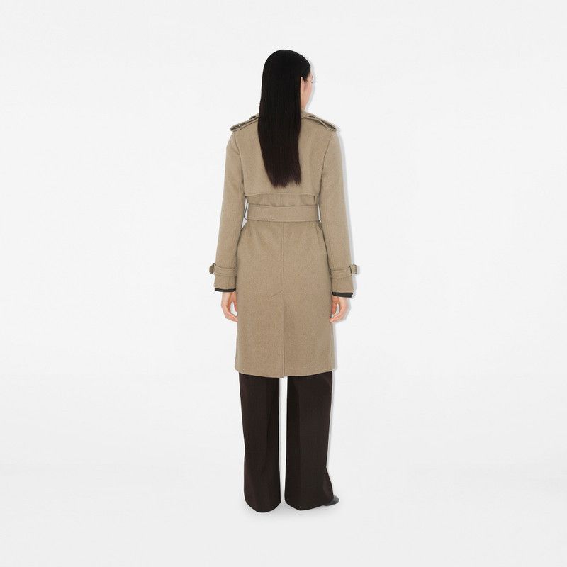 Burberry o1w1db10326 Cashmere Wrap Coat in Brown Size XL / US 12-14 / IT 48-50 - 4 Thumbnail
