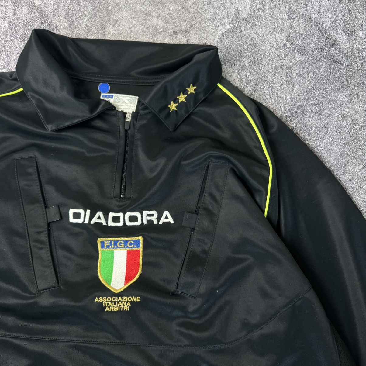 Diadora Diadora Italian Football Federation Referee Polo Shirt Size US XL / EU 56 / 4 - 2 Thumbnail