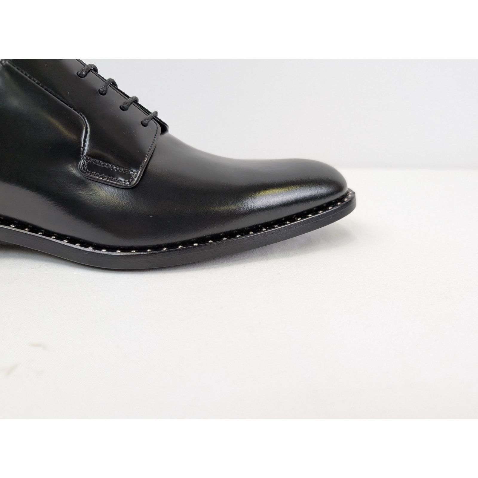 Saint Laurent Paris o1rshd1 Studded Derby Shoe Boots in Black Size US 8 / EU 41 - 4 Thumbnail