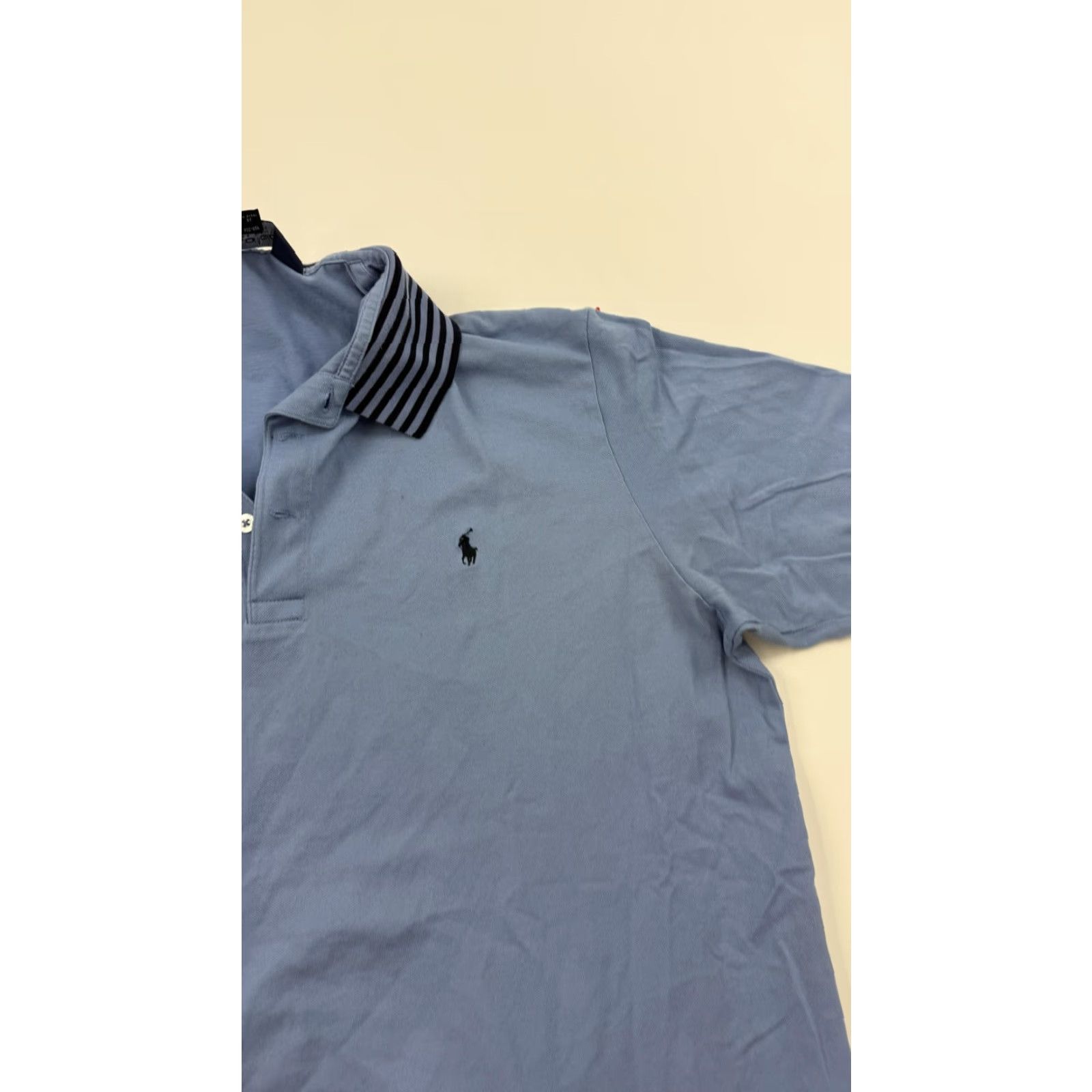 Polo Ralph Lauren Polo Ralph Lauren Polo Golf Shirt Adult Large Blue Pima Cotton Short Sleeve Collared Pony Mens Size US L / EU 52-54 / 3 - 4 Thumbnail