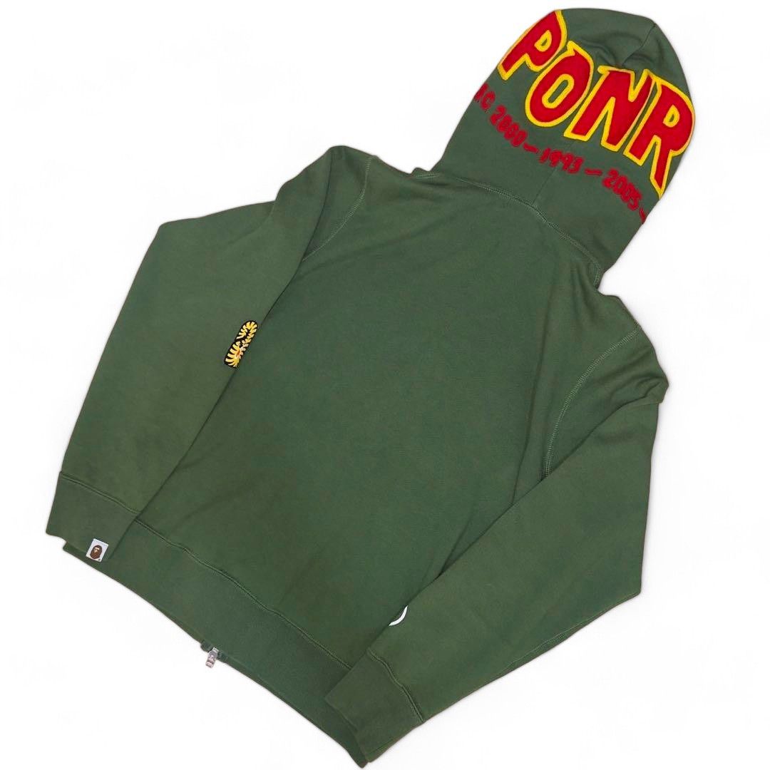 Bape A Bathing Ape (BAPE) - M Sharkhead Olive Fullzip Size US M / EU 48-50 / 2 - 2 Thumbnail