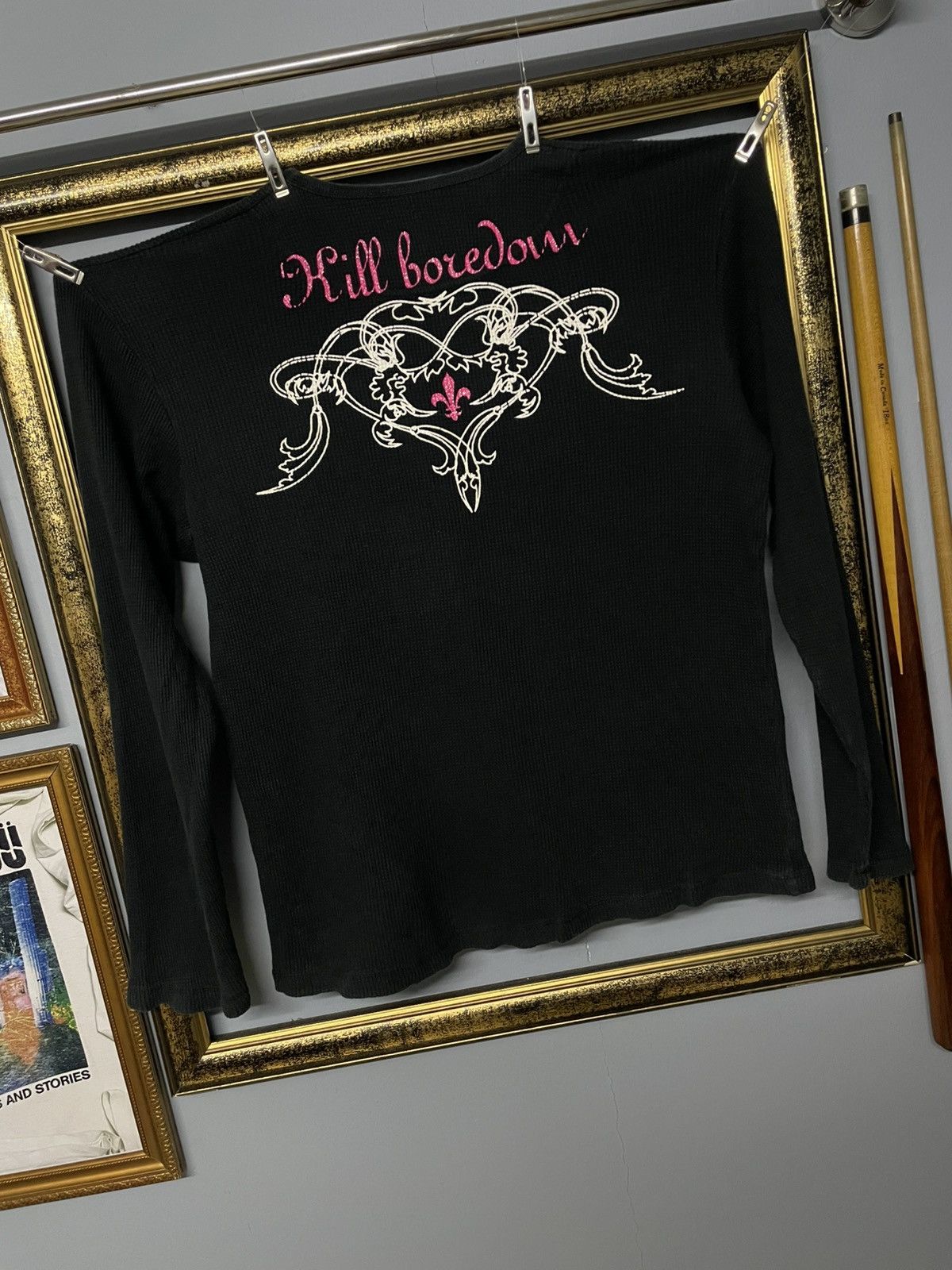 Designer × Japanese Brand × Vintage Vintage 90s Designer Japan Gotcha Kill Boredom Fleur Tshirt Size US S / EU 44-46 / 1 - 7 Thumbnail