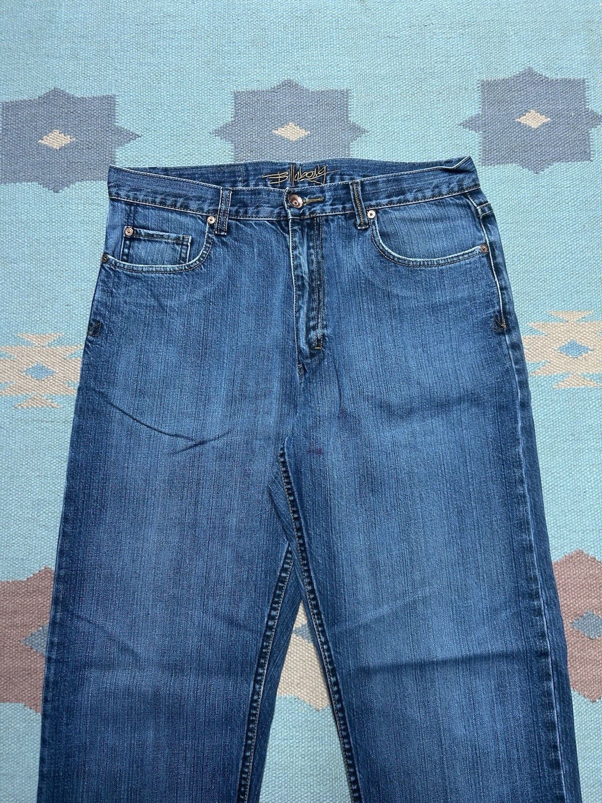 Vintage Vtg y2k billabong jeans straight fade surf skate baggy 32x31 Size US 32 / EU 48 - 3 Thumbnail
