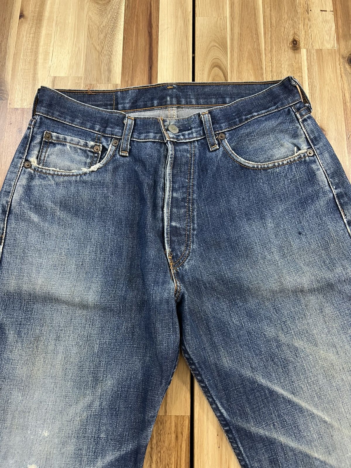 Levi's Vintage 90’s Levis 502 Button J09 Denim Jeans Size US 32 / EU 48 - 4 Thumbnail