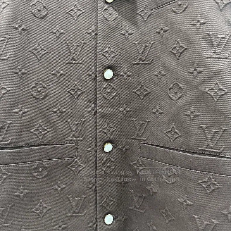 Louis Vuitton Louis Vuitton Full embossed denim jacket Size US S / EU 44-46 / 1 - 3 Thumbnail