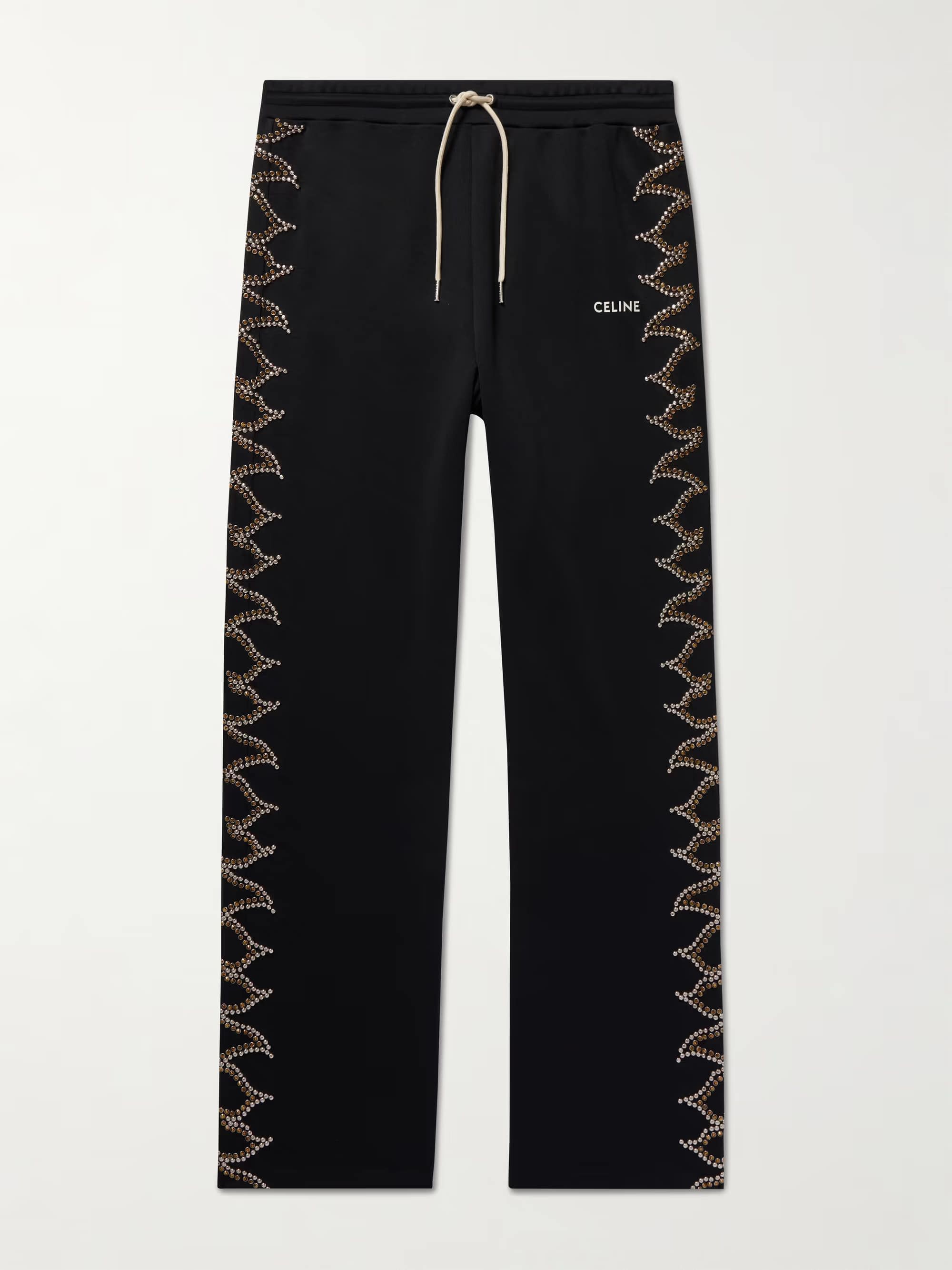 image of Celine O1Bcso1Str0124 2Z225121O.38Sg Sweatpant In Black/silver/golf, Men's