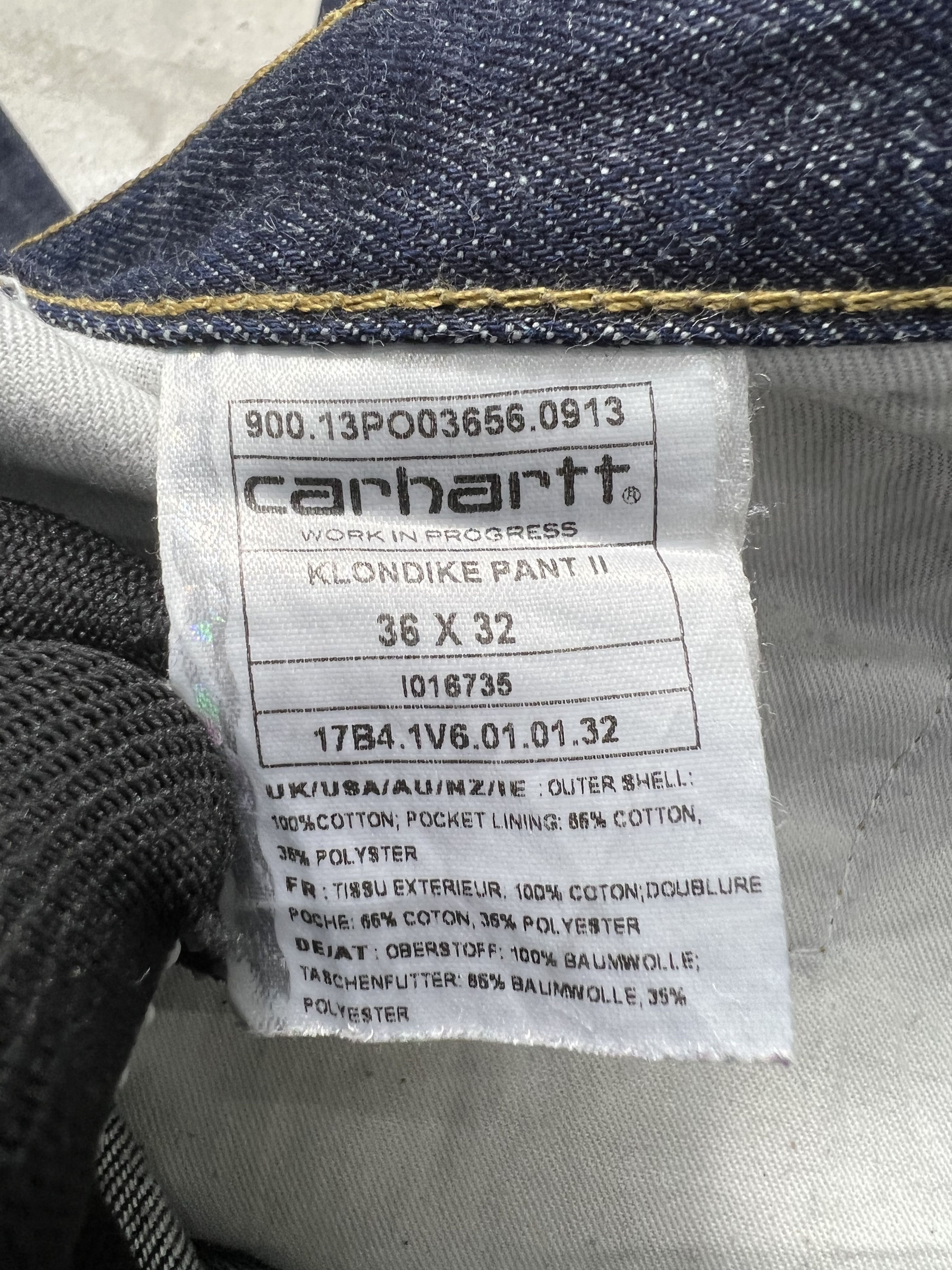 Carhartt Wip Carhartt WIP Klondike Pant II Denim GTMPT338 Size US 36 / EU 52 - 7 Thumbnail