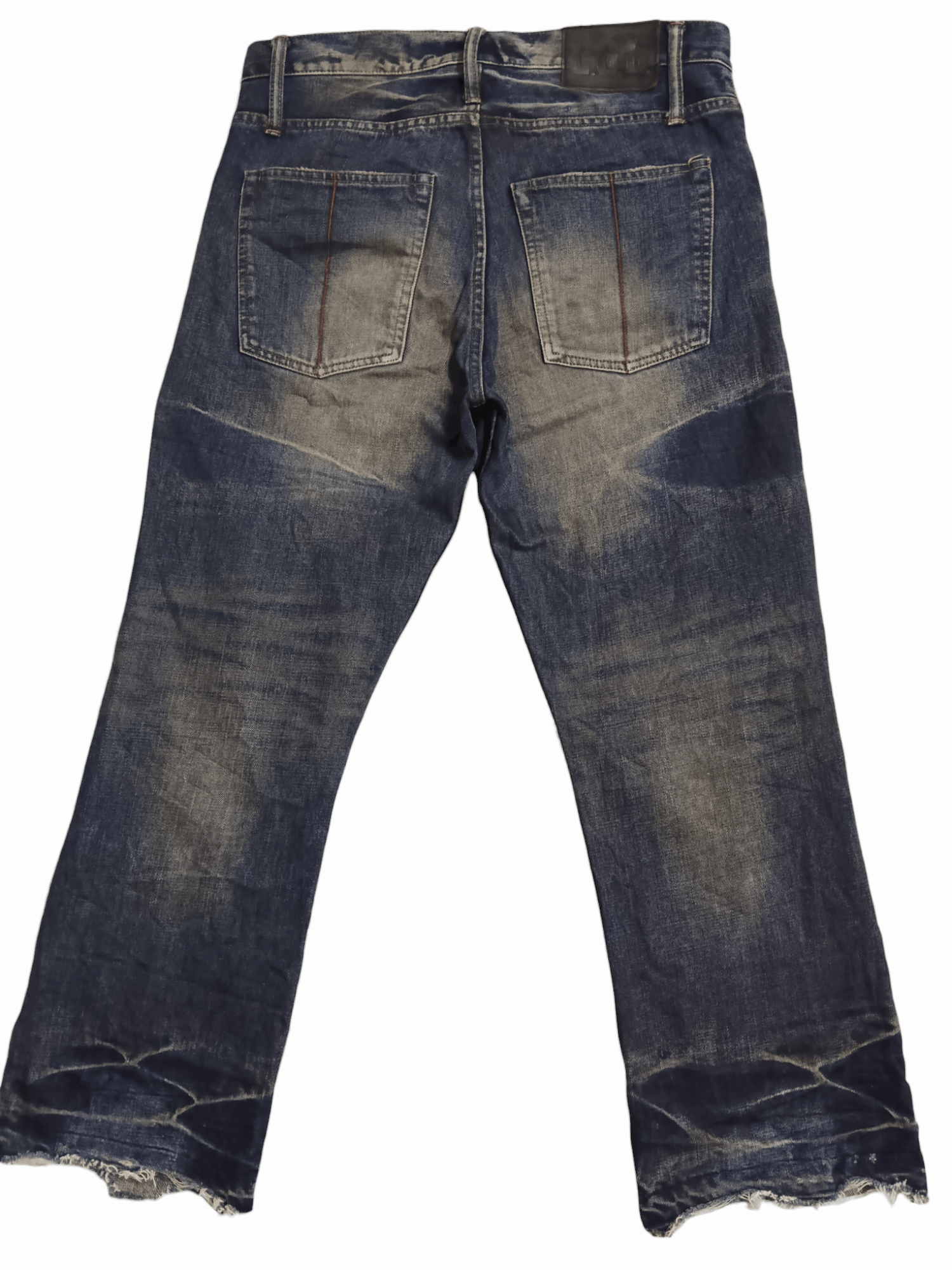 Le Grande Bleu (L.G.B.) LGB Distressed Vintage Wash Denim Jeans - Japan Exclusive Size US 33 - 4 Thumbnail
