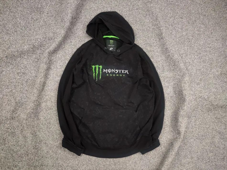 Vintage Vintage Monster energy All logo Racing Hoodie Y2K Style Size US L / EU 52-54 / 3 - 1 Thumbnail