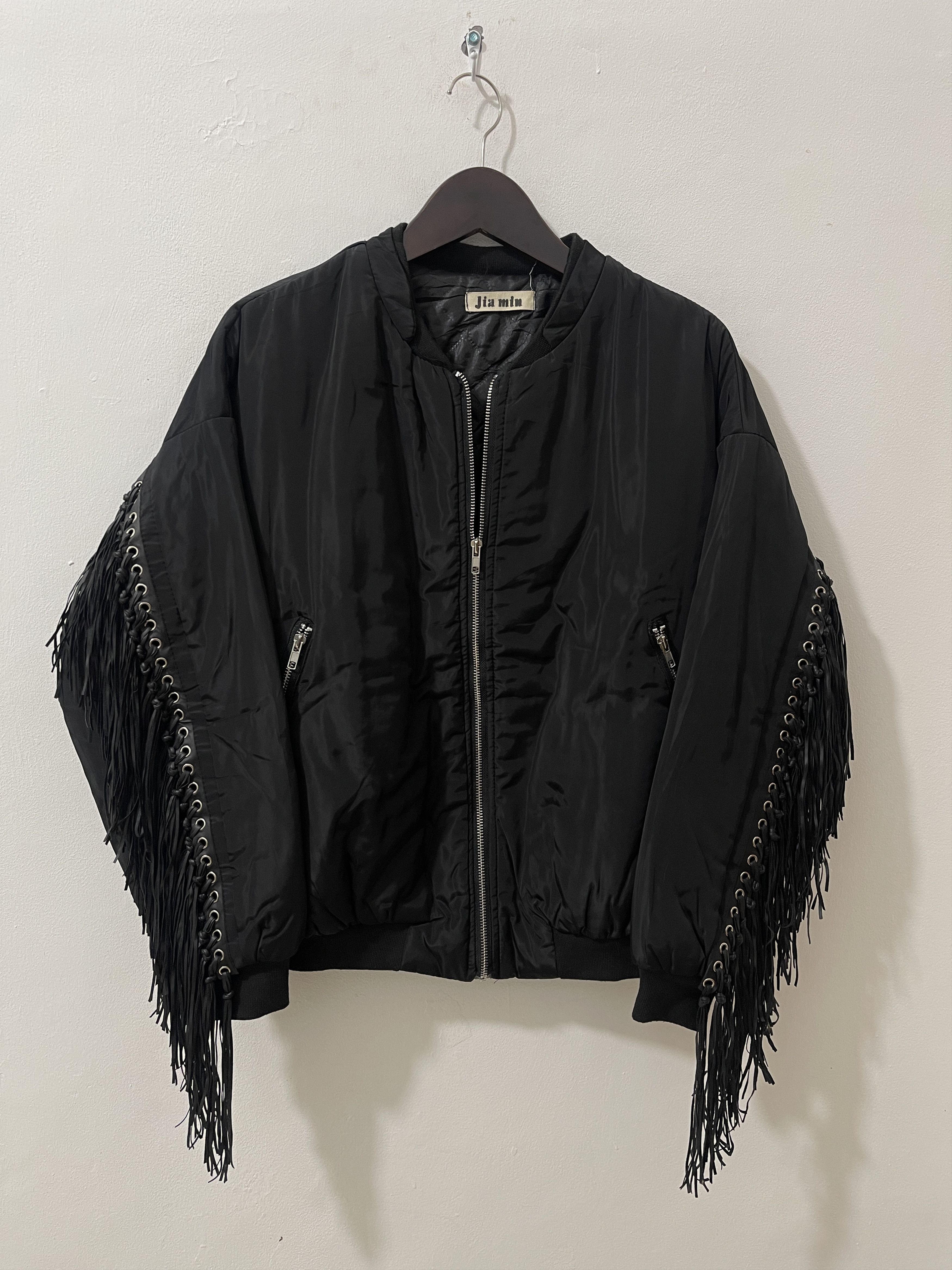 Japanese Brand Vintage Japan Design Unknwn Fringe Bomber Jacket Size US XL / EU 56 / 4 - 1 Thumbnail