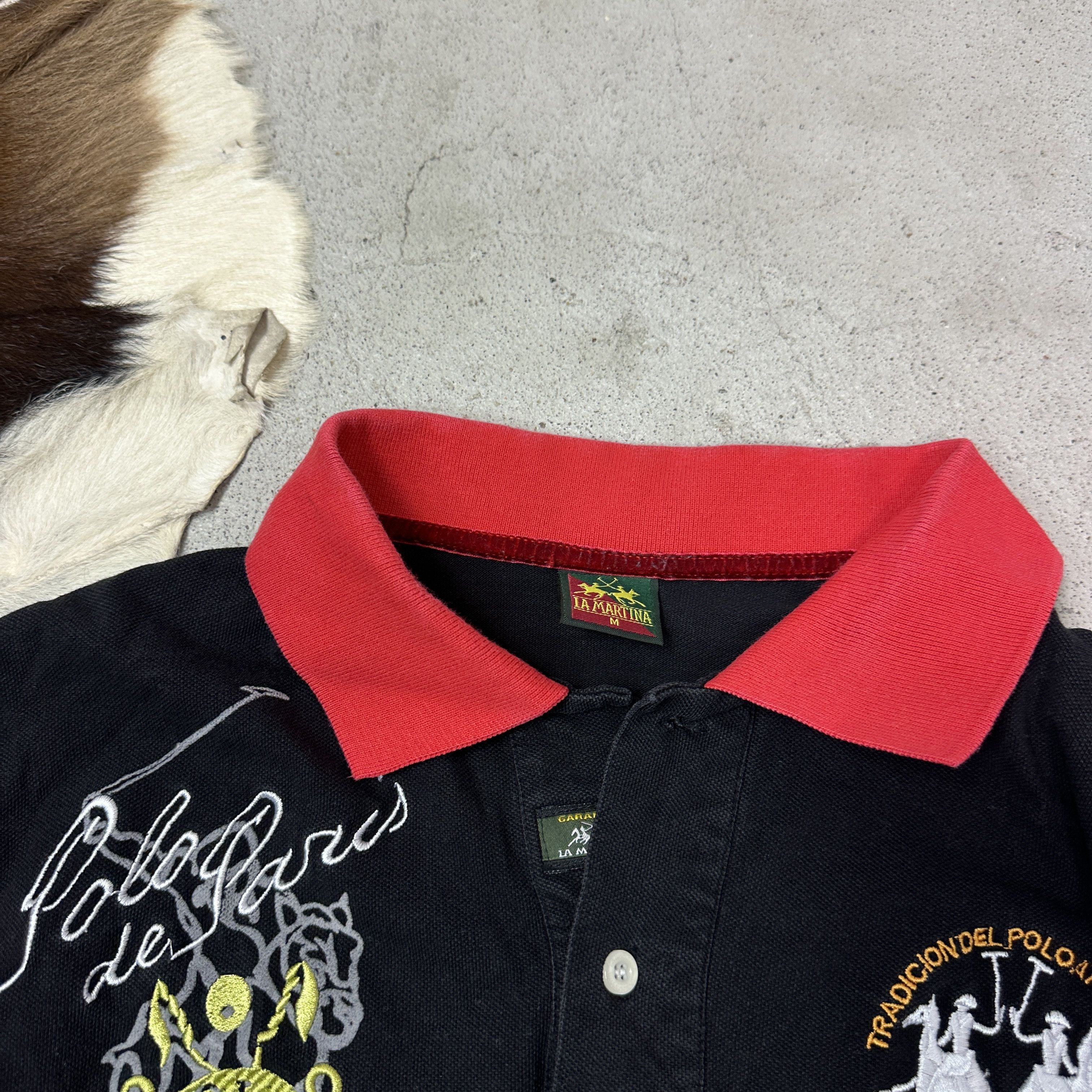 La Martina Vintage Skater Streetwear Sporty La Martina Polo T-shirt Y2K Size US M / EU 48-50 / 2 - 4 Thumbnail