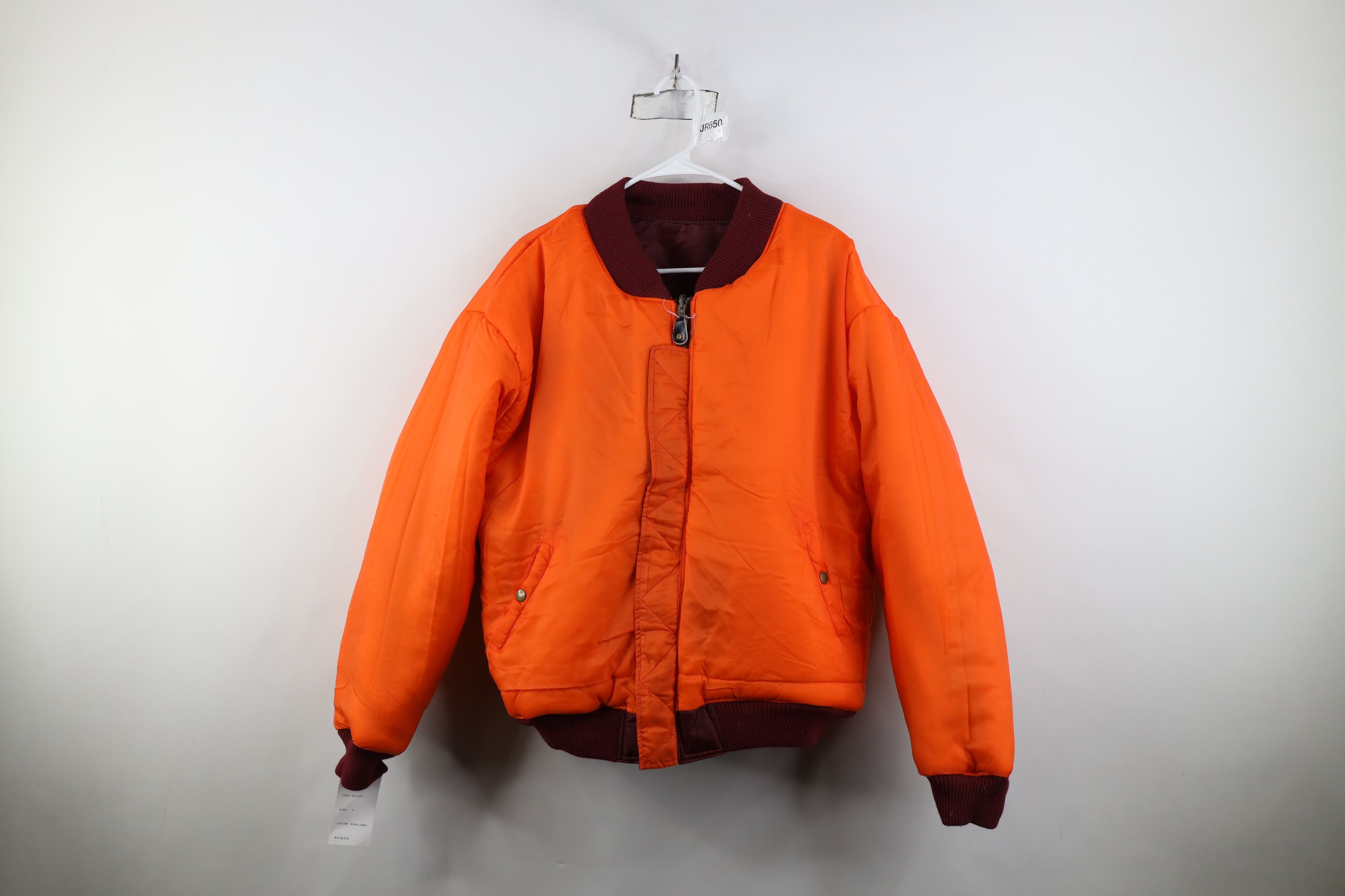 Vintage Deadstock Vintage 90s Streetwear Reversible Bomber Jacket Size US L / EU 52-54 / 3 - 12 Thumbnail