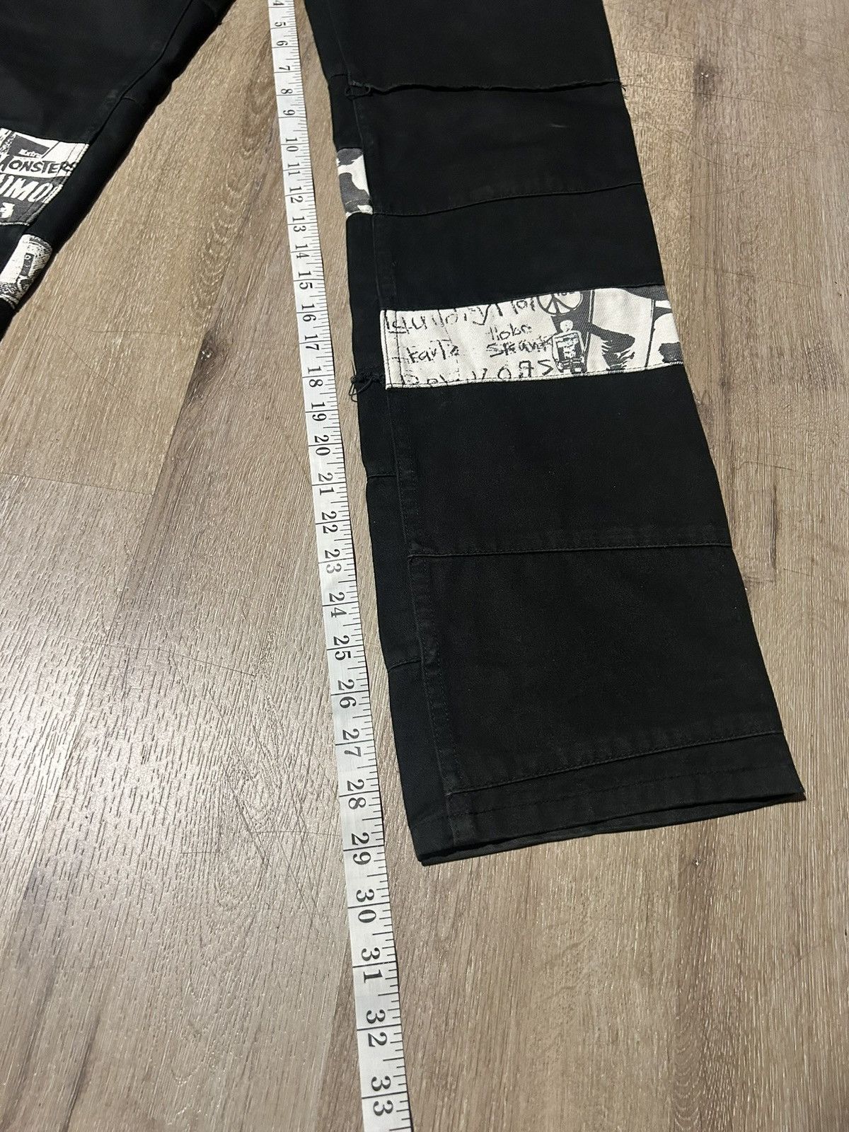 Hysteric Glamour Vintage Japanese Brand Worldwide Love Patchwork Hagi Pants Size US 28 / EU 44 - 8 Thumbnail