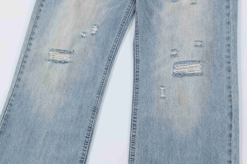 Vintage Men's flared Cleanfit ripped washed jeans Size US 32 / EU 48 - 4 Thumbnail