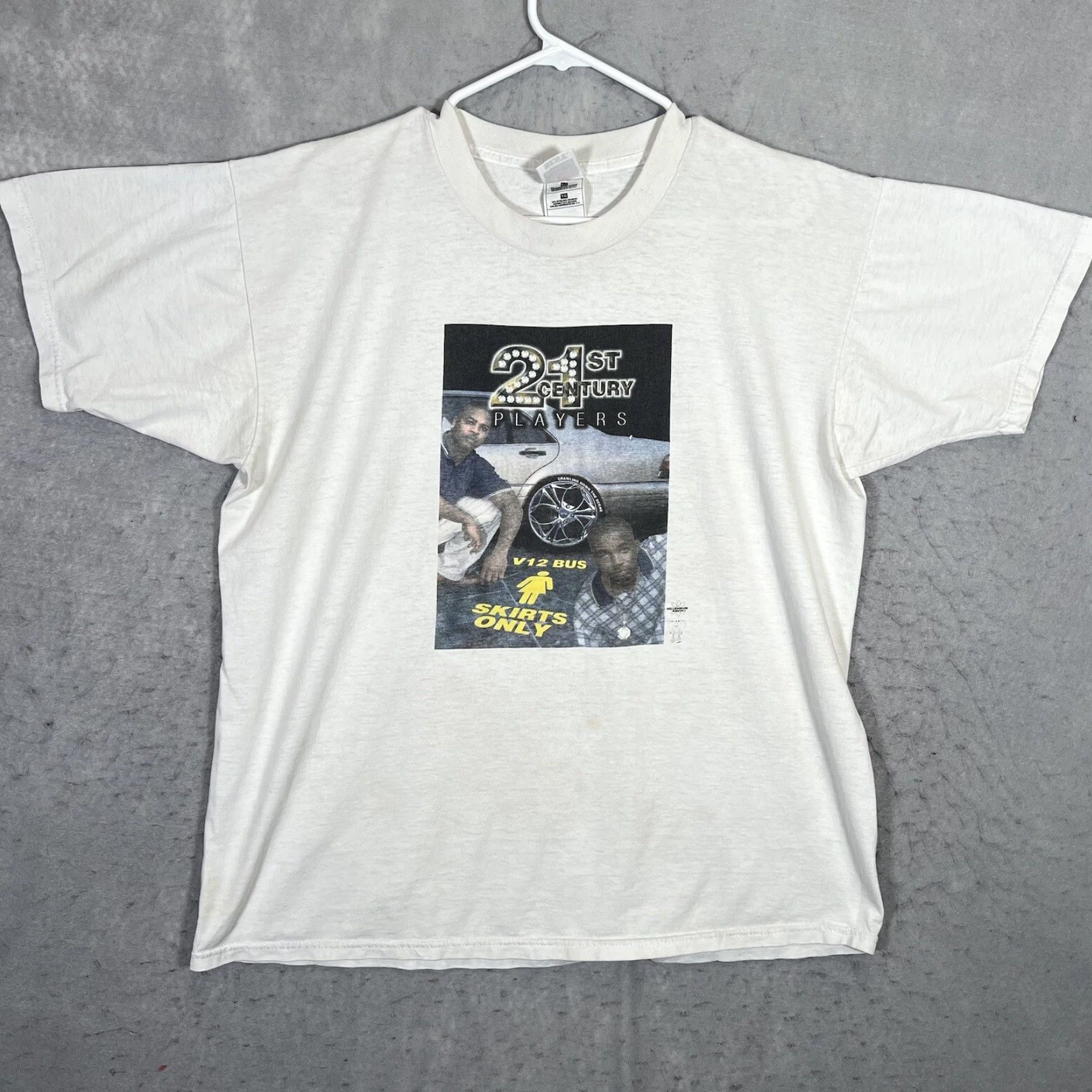 Fruit Of The Loom VINTAGE A1 21st Century Players V12 Bus Skirts Only T Shirt Adult XL Rap Tee Men Shirt Size US XL / EU 56 / 4 - 2 Thumbnail