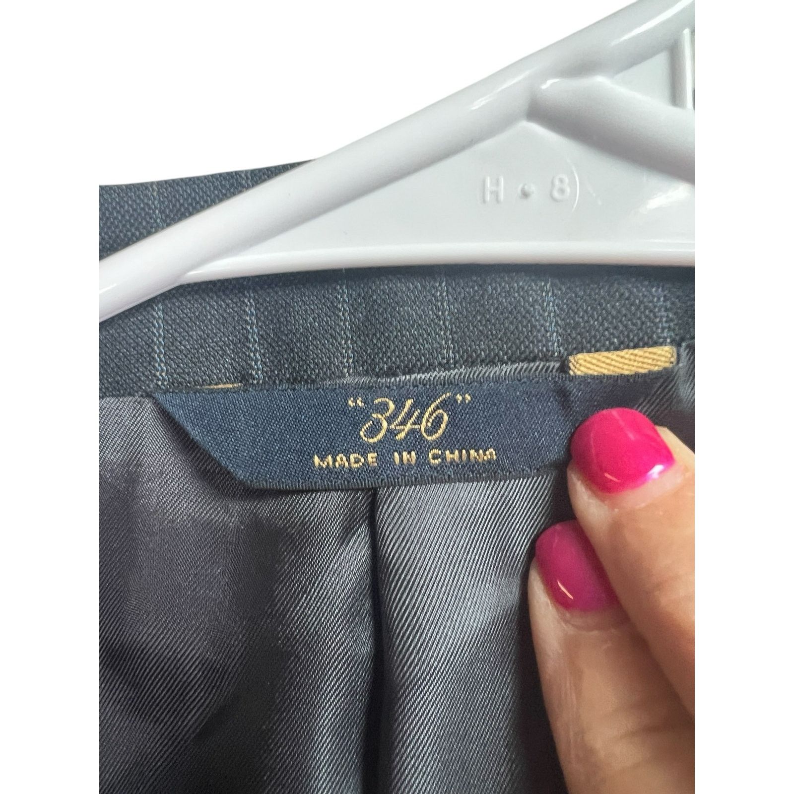 Brooks Brothers Brooks Brothers 346 Blazer 41R Gray Striped Madison Fit Size 42R - 3 Thumbnail