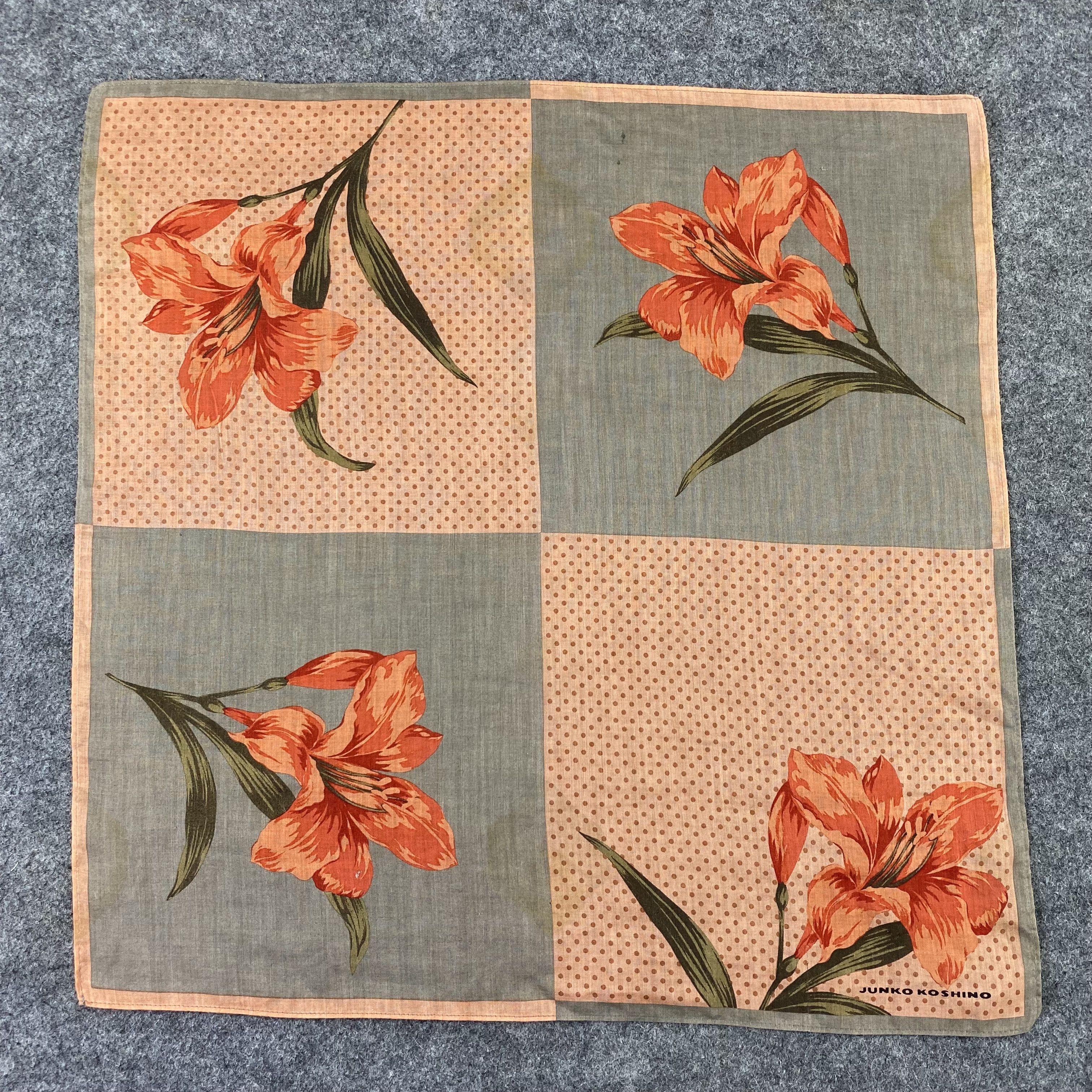 Japanese Brand Junko Koshino Handkerchief / Bandana / Neckerchief-B519 Size ONE SIZE - 3 Thumbnail