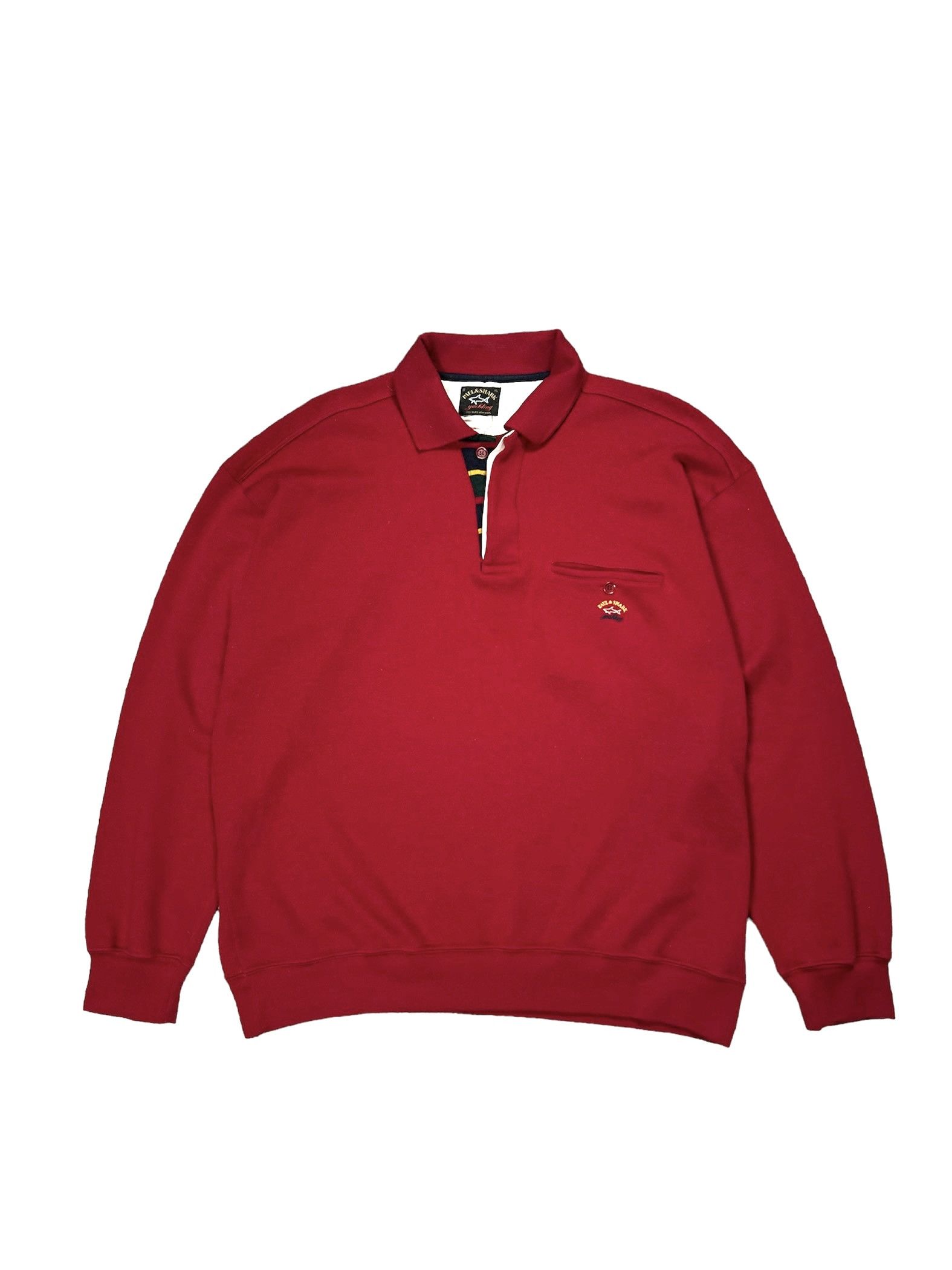 image of Paul Shark x Vintage Classic Fit Pure Wool Collared Jumper, Men's (Size Large)