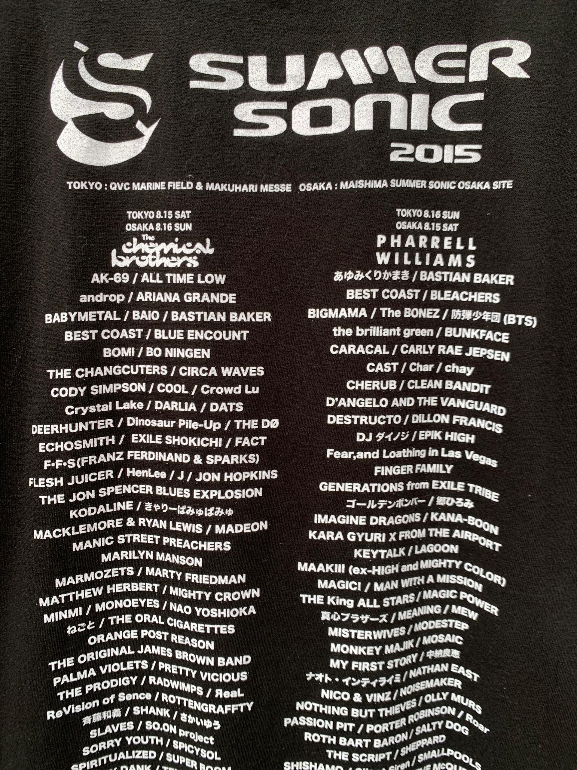 Band Tees Summer Sonic Chemical X pharrell Band Tees Size US M / EU 48-50 / 2 - 9 Thumbnail