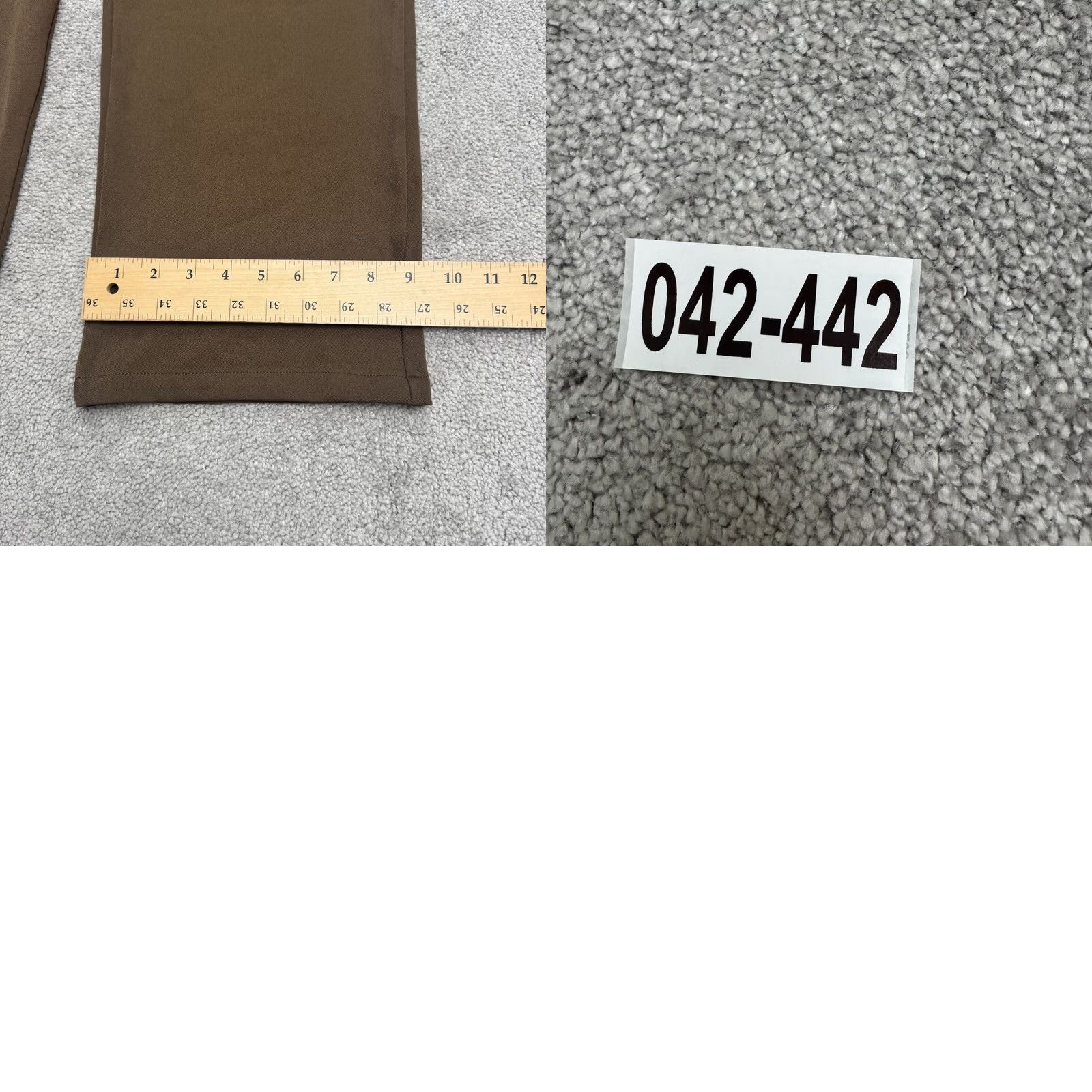 Boohoo Boohoo Woven Trouser Dress Pants Women 6 Brown Tan High Rise Casual Belt Bag NWT Size 28" / US 6 / IT 42 - 10 Thumbnail