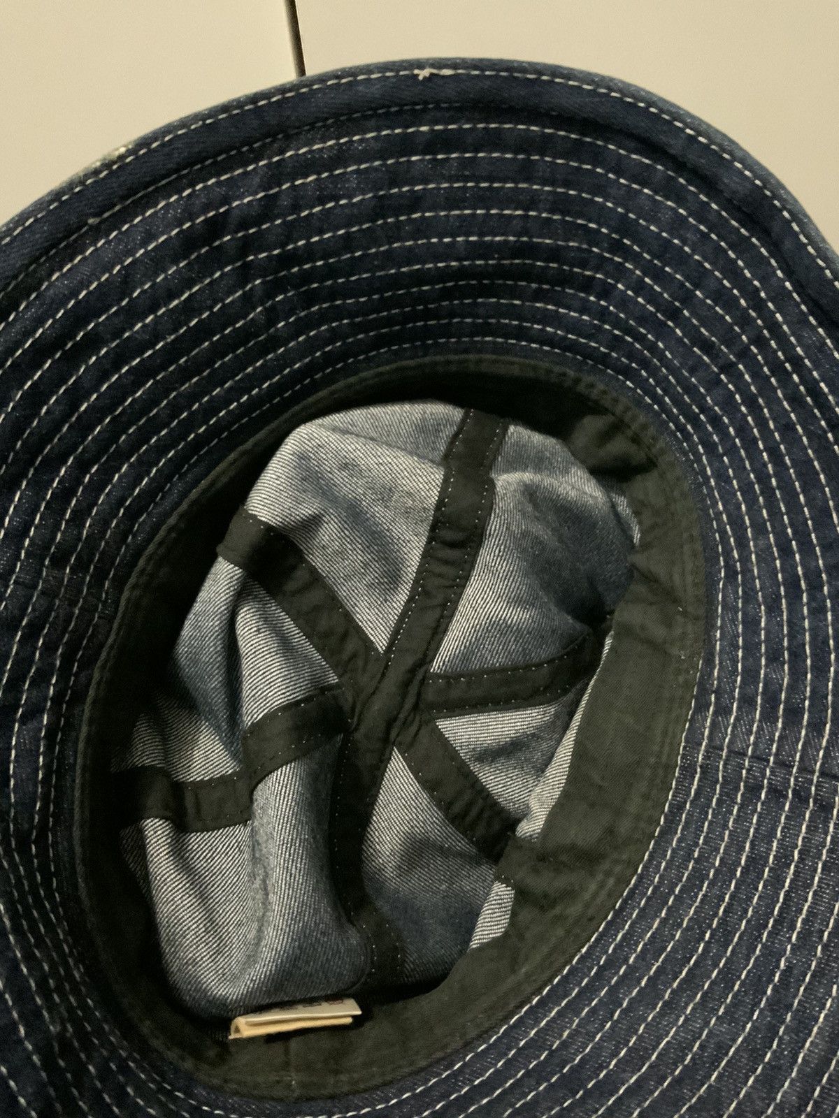Vintage Line-N Knitwear Carillon Denime Bucket Hat Size ONE SIZE - 12 Thumbnail